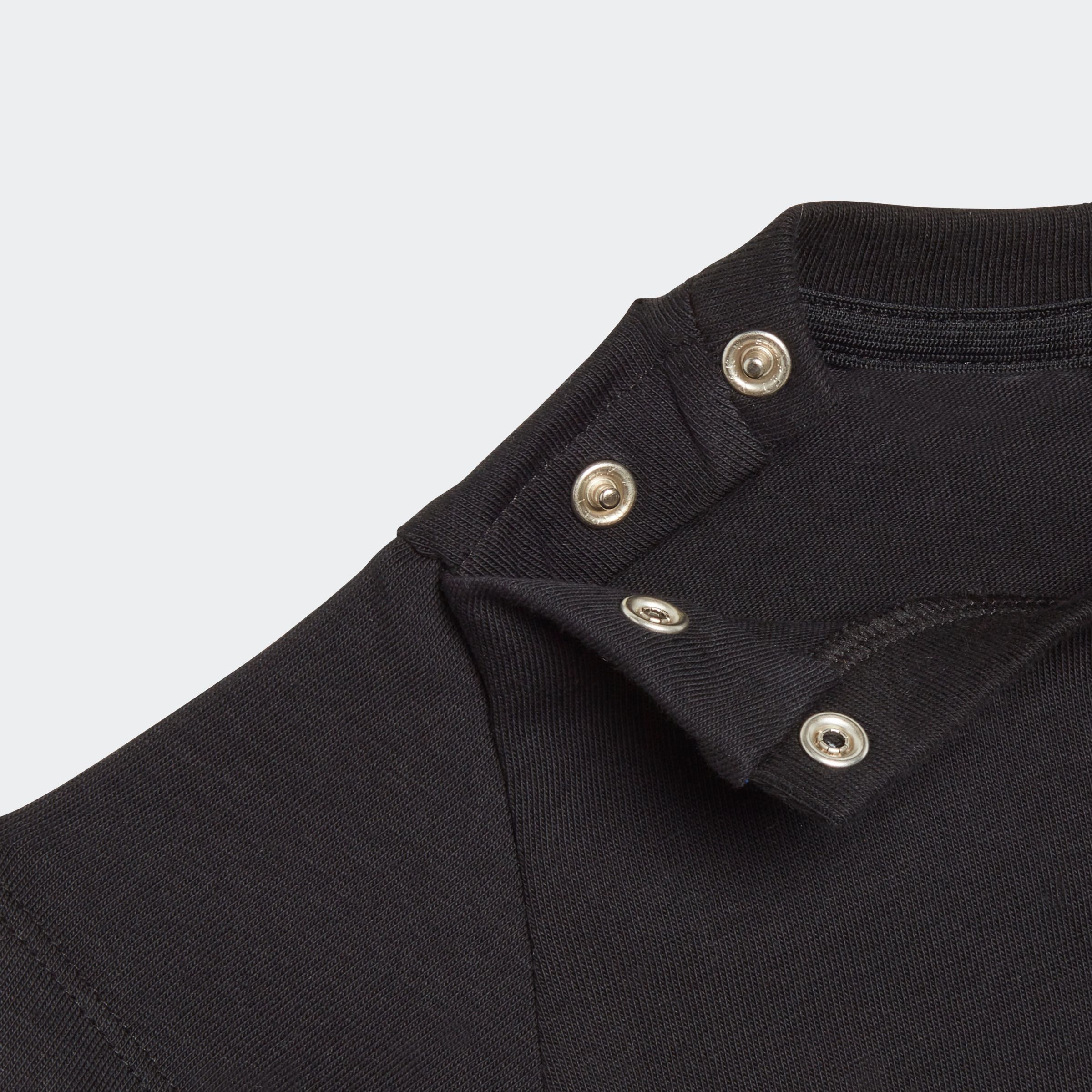 adidas Originals T-Shirt TREFOIL TEE für Babys, sportlicher Schnitt, mit kurzen Ärmeln, mit Knopfleiste