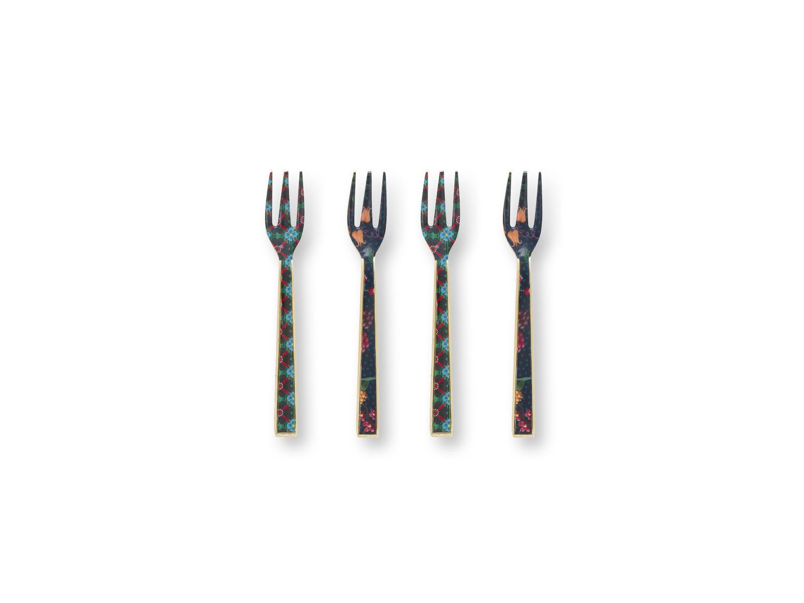 PiP Studio Besteck-Set Berry Blues Kuchengabeln 14,5cm Set4, Metall
