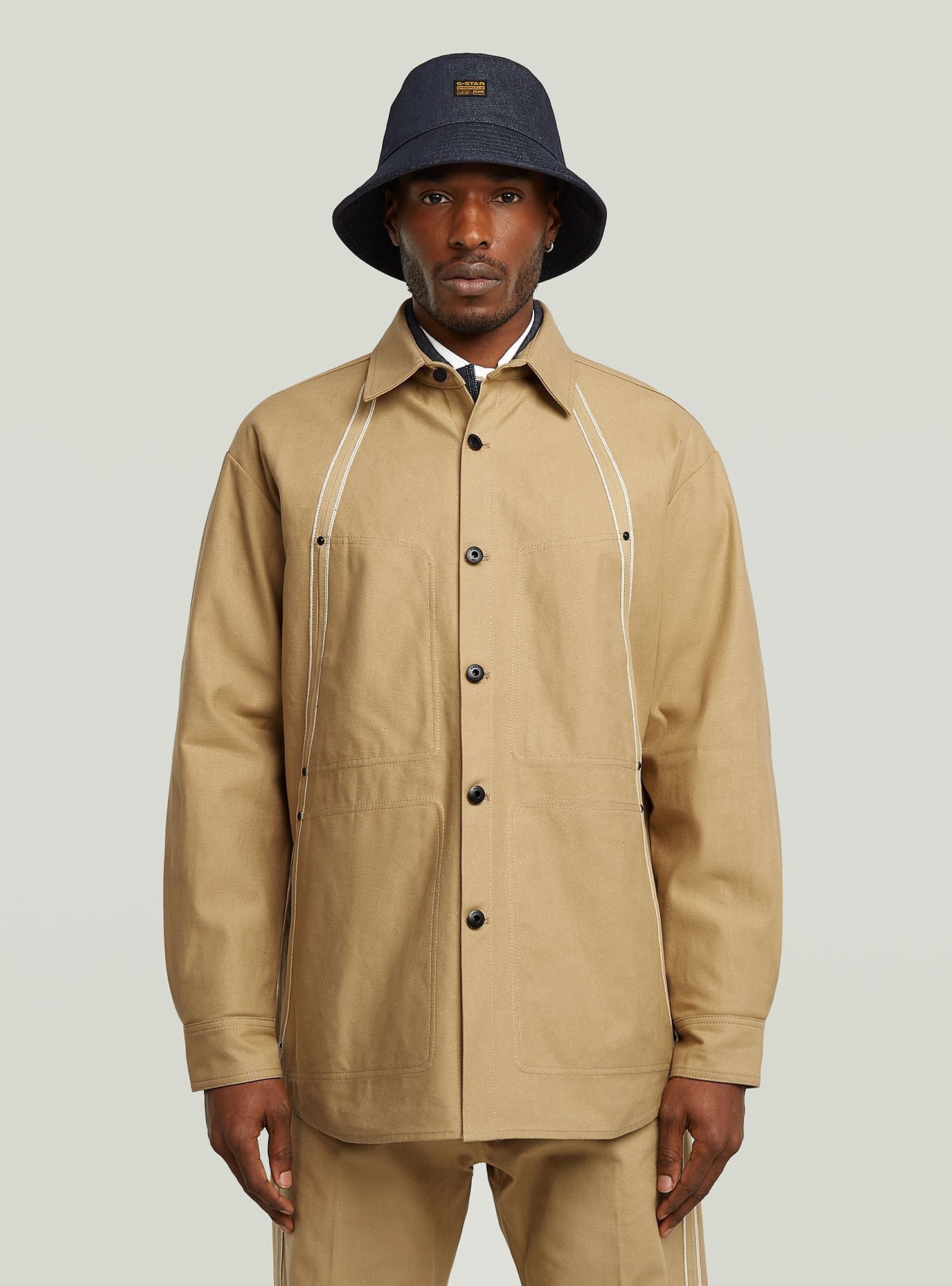 Langarmshirt Selvedge Overshirt