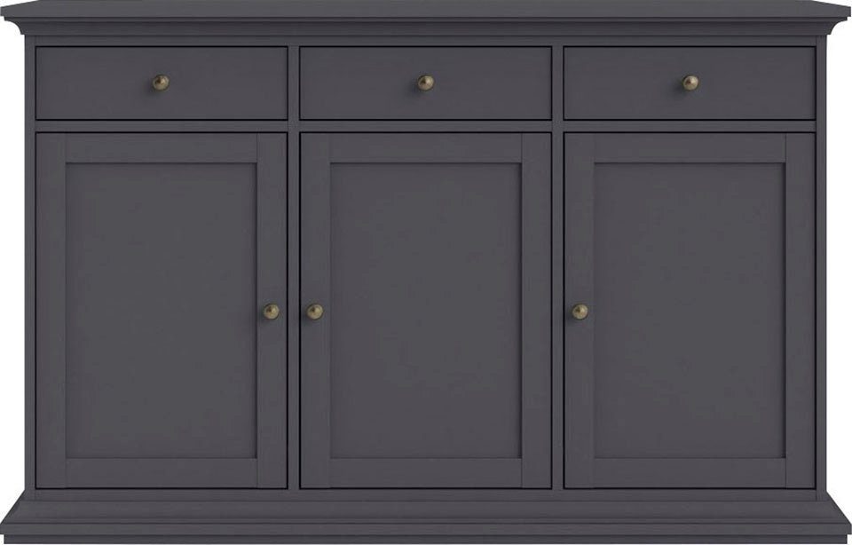 Home affaire Kommode Paris, mit vielen Staurammöglichkeiten und einer Rahmenoptik, Breite 143,7 cm
