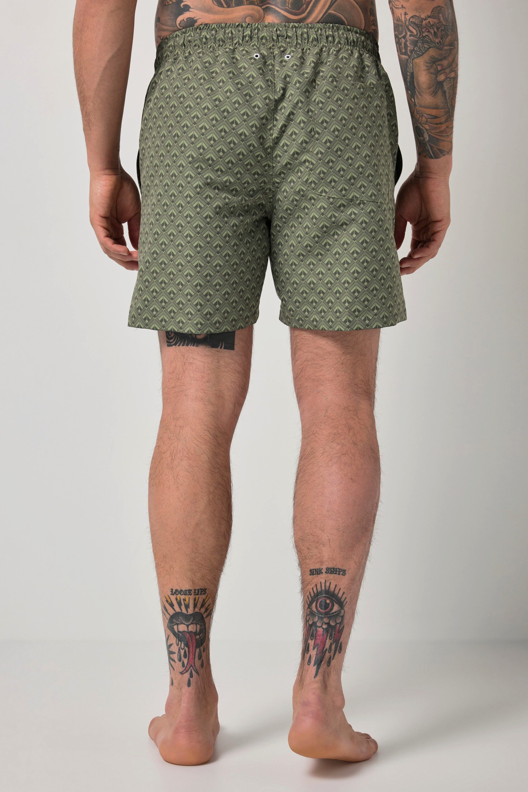 JP1880 Badehose Badehose Beachwear Alloverprint bis 8 XL
