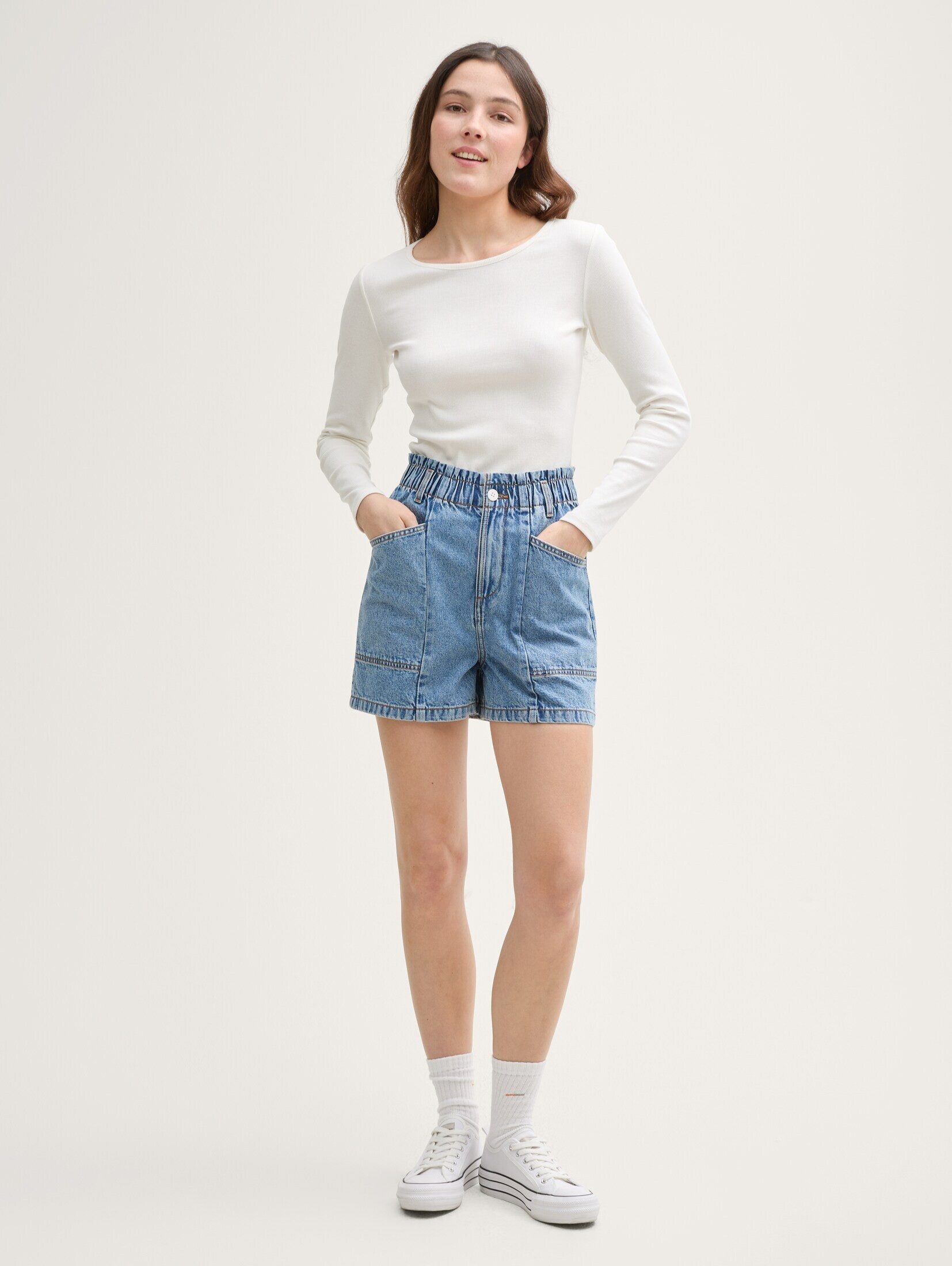 TOM TAILOR Denim Jeansshorts Paperbag Jeans günstig online kaufen