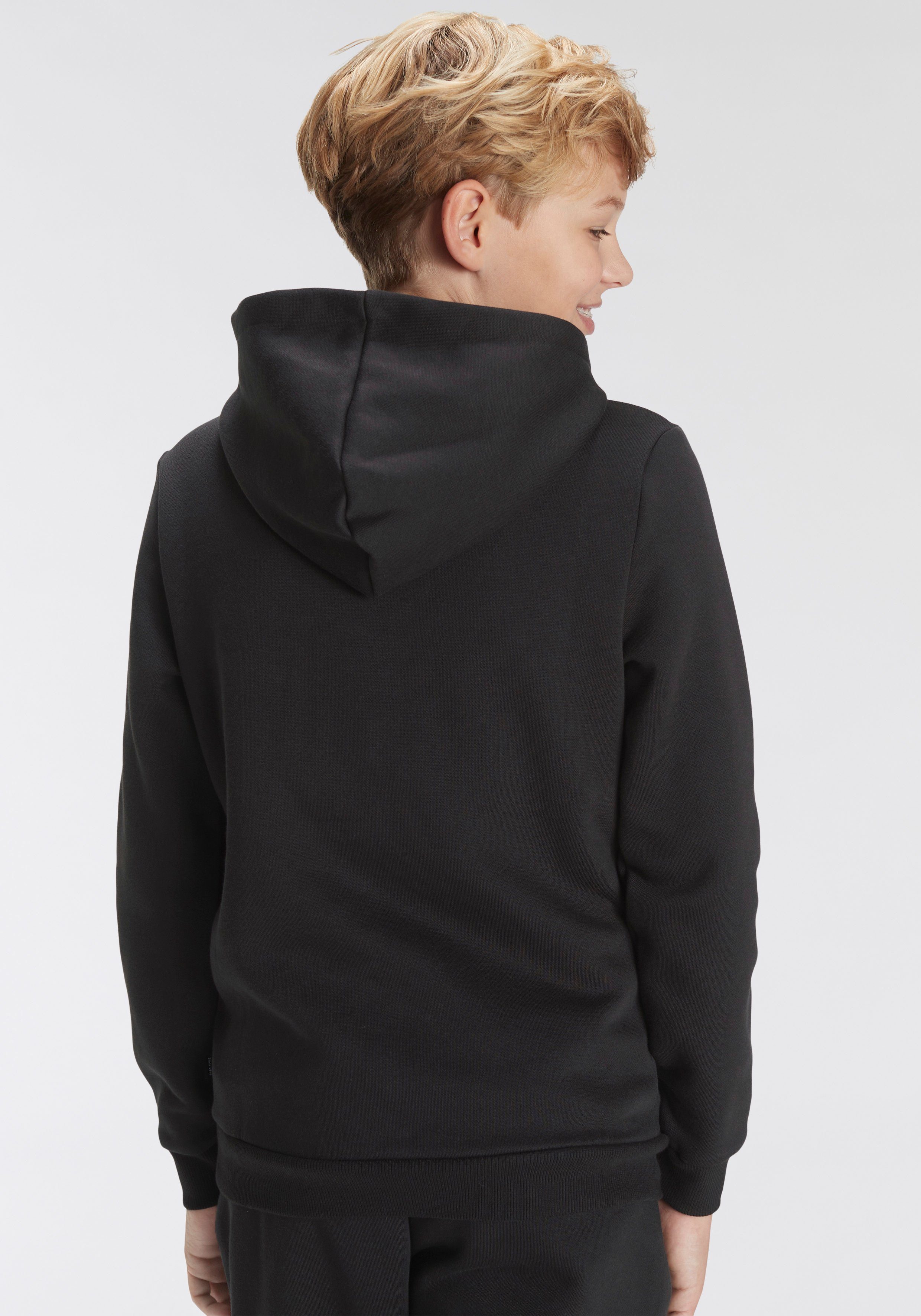 FL PUMA HOODIE B PUMA Black ESS+ LOGO Kapuzensweatshirt LAB