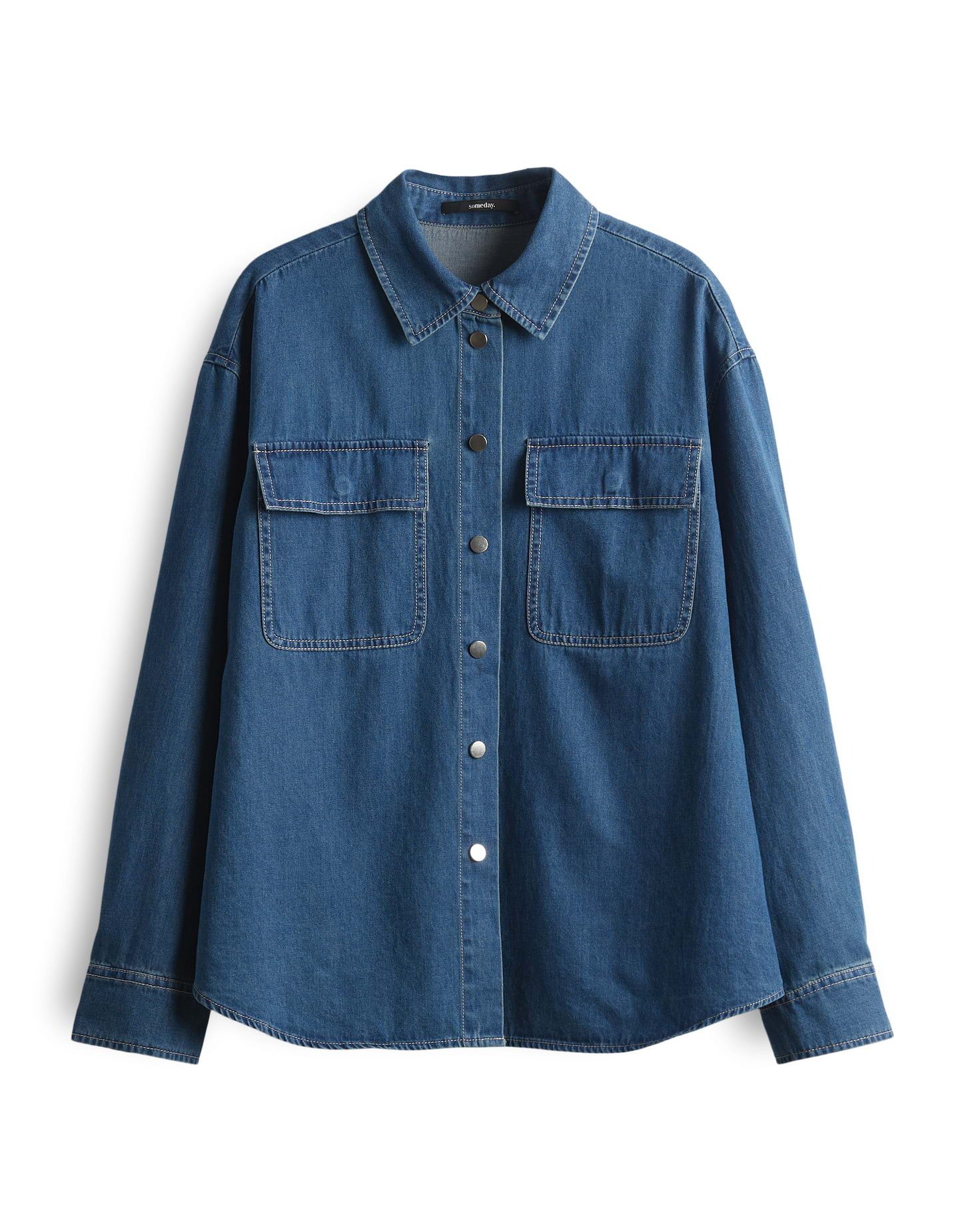 someday Langarmbluse ZADDISON Regular aus Denim günstig online kaufen