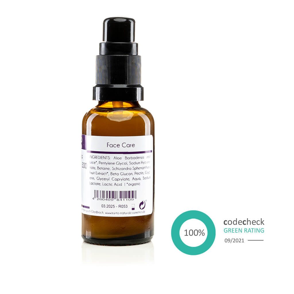 myrto Naturkosmetik Hyaluron Serum 300 – Booster für intensive Feuchtigkeit & Anti-Falten-Effekt,  ideal für sensible, reife und trockene Haut  vegan, alkoholfrei