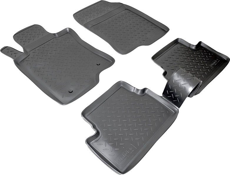 RECAMBO Passform-Fußmatten CustomComforts (4 St), für Honda Accord, VIII Typ CU CW 2008 - 2015, perfekte Passform