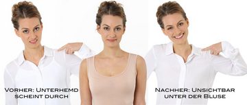 Albert Kreuz Unterhemd Damenunterhemd tiefer Rundausschnitt atmungsaktiv Kurzarm (kein Set, kein Set)