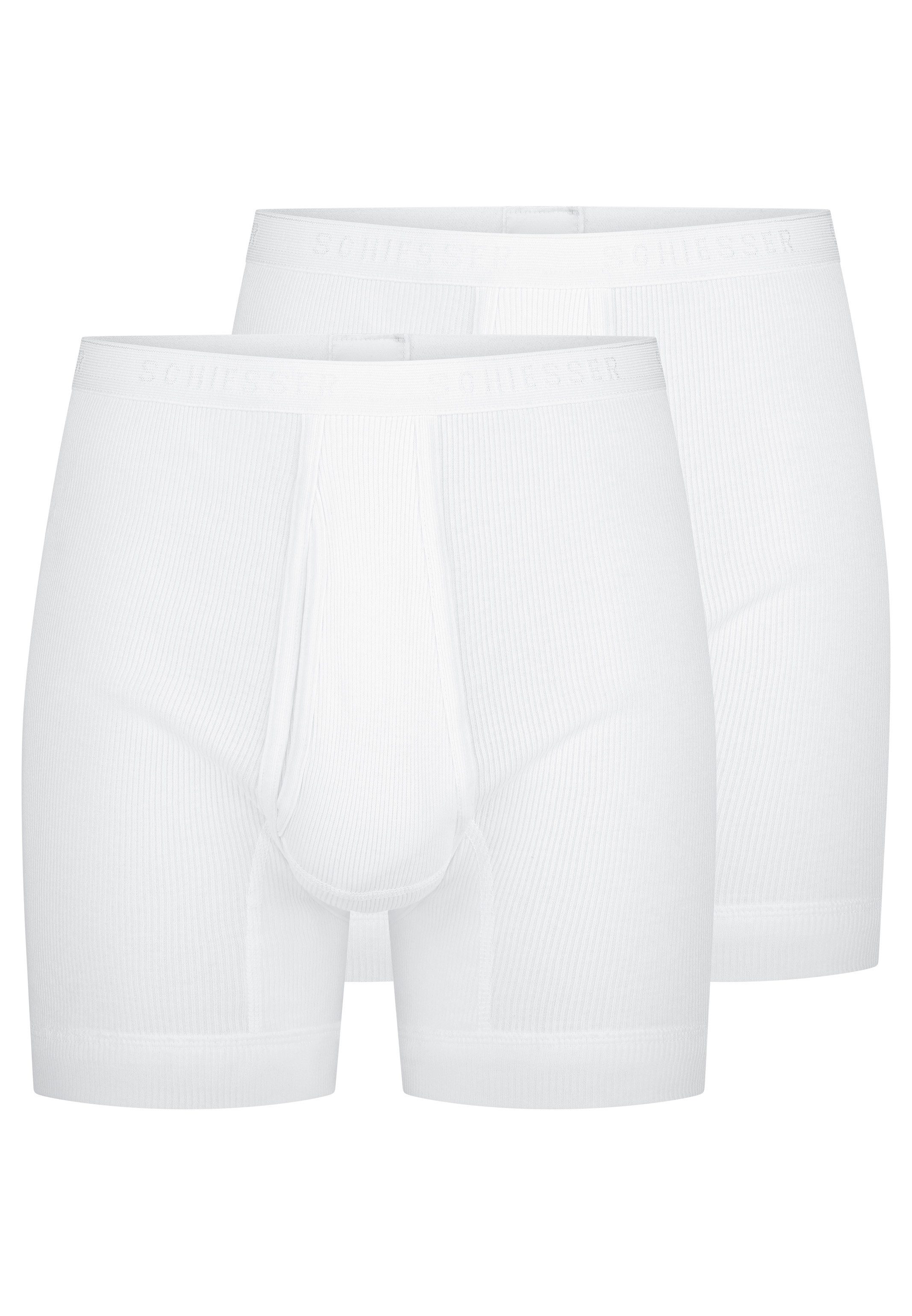 Schiesser Retro Boxer 2er Pack Original Classics Doppelripp (Spar-Set, 2-St günstig online kaufen