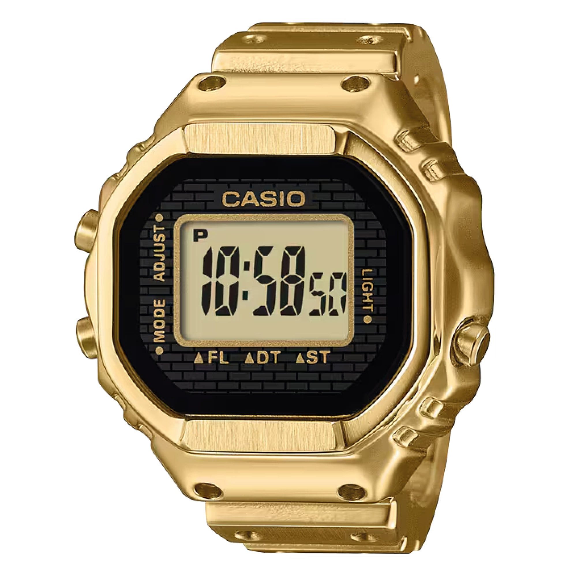 CASIO Quarzuhr Ringuhr Digital Goldfarben