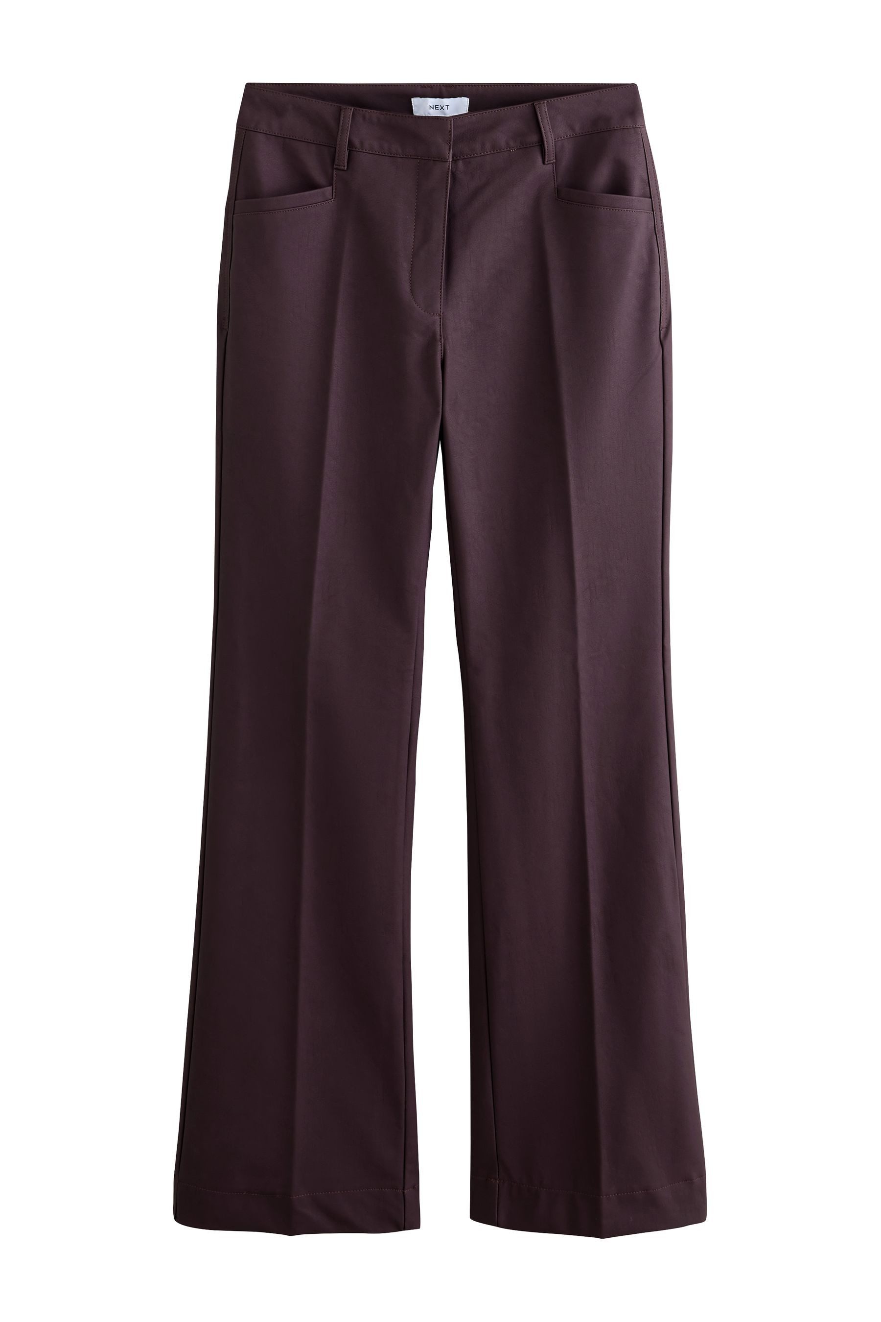 Next Bootcuthose Bootcut-Hose aus Kunstleder (1-tlg)