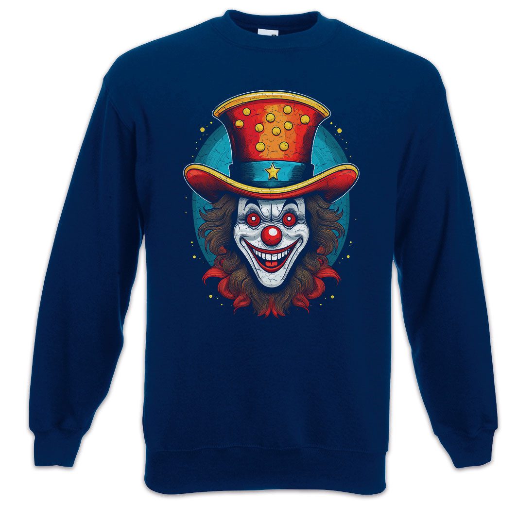 Sweatshirt Clown Face Hat Sweatshirt American USA Clownerie Clownschule Circus