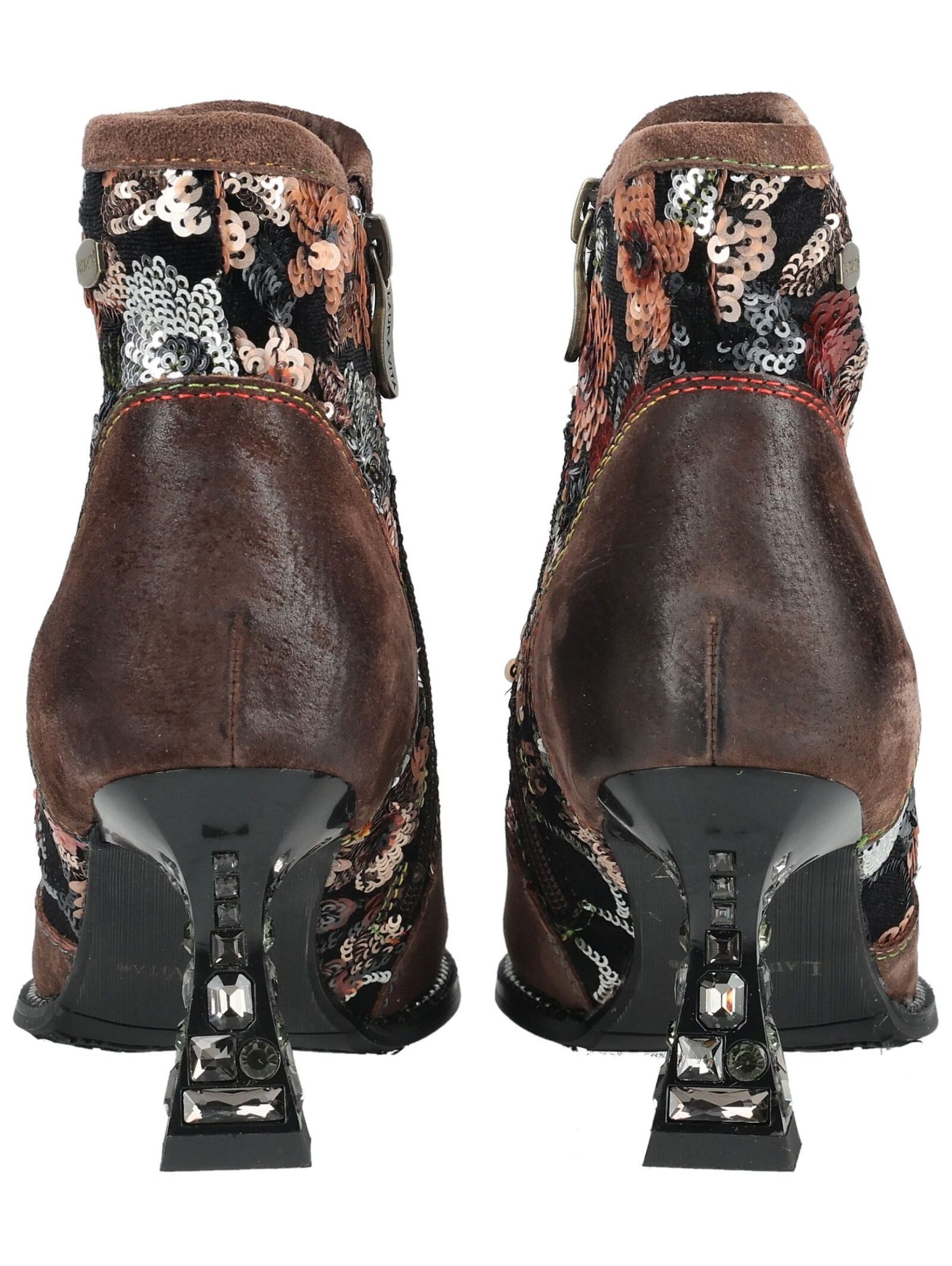 LAURA VITA LAURA VITA Stiefelette Leder/Textil High-Heel-Stiefelette – Bild 5 von 5