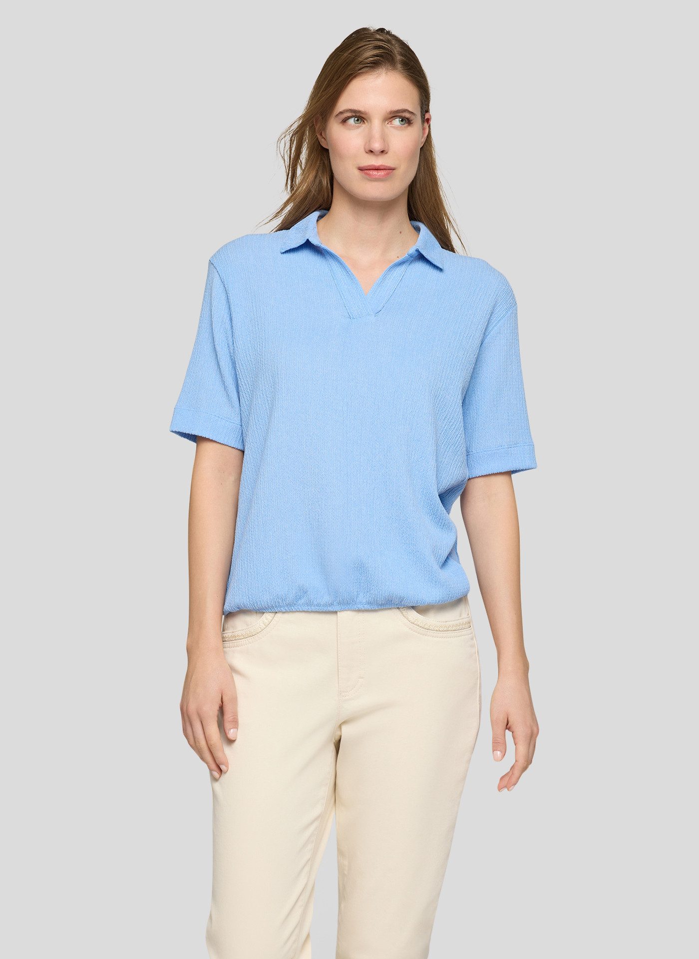 Rabe Poloshirt in Crinkle-Optik günstig online kaufen