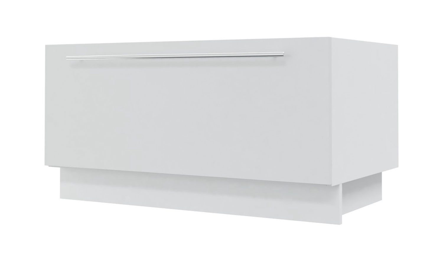 Feldmann-Wohnen Unterschrank Essen (Essen, 1-St., Küchenbank) 90x50x46cm eiche artisan - weiß Hochglanz (ES-D1K/90)