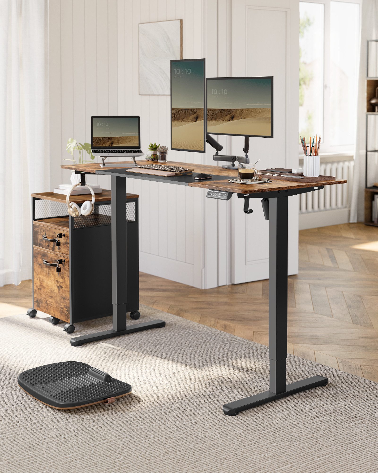 VASAGLE Schreibtisch, Höhenverstellbarer Tischgestell, Elektrisch, mit günstig online kaufen