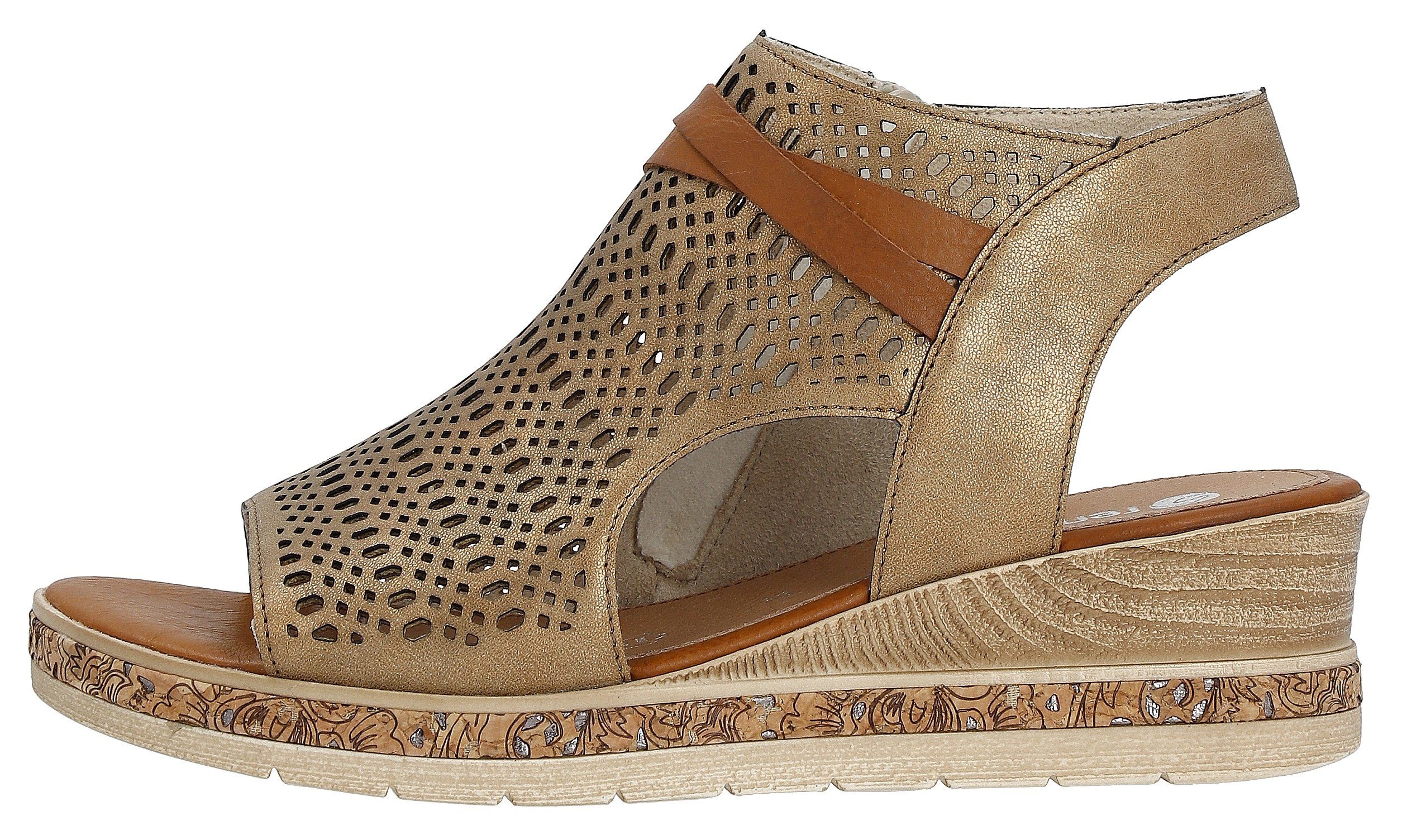 Remonte Sandalette, Sommerschuh, Sandale, Keilabsatz, mit günstig online kaufen