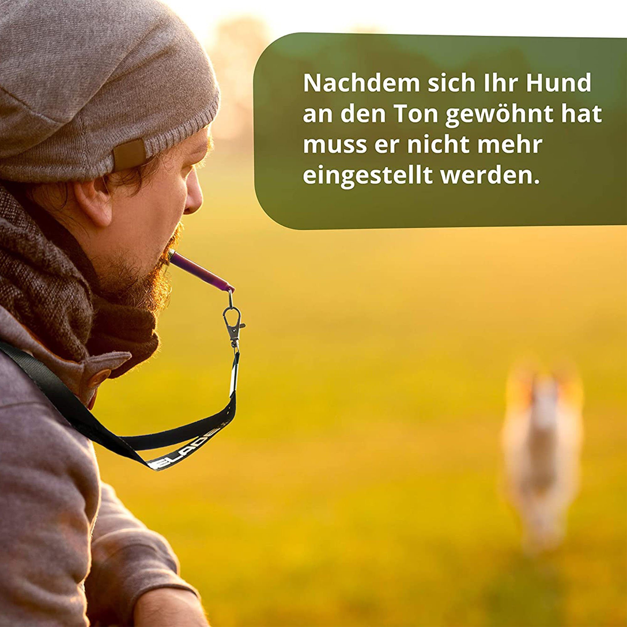 NELADE® Hundepfeife Hundepfeife Blau