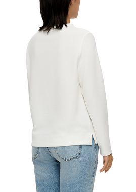 s.Oliver Sweatshirt Jacquard-Pullover aus Viskosemix