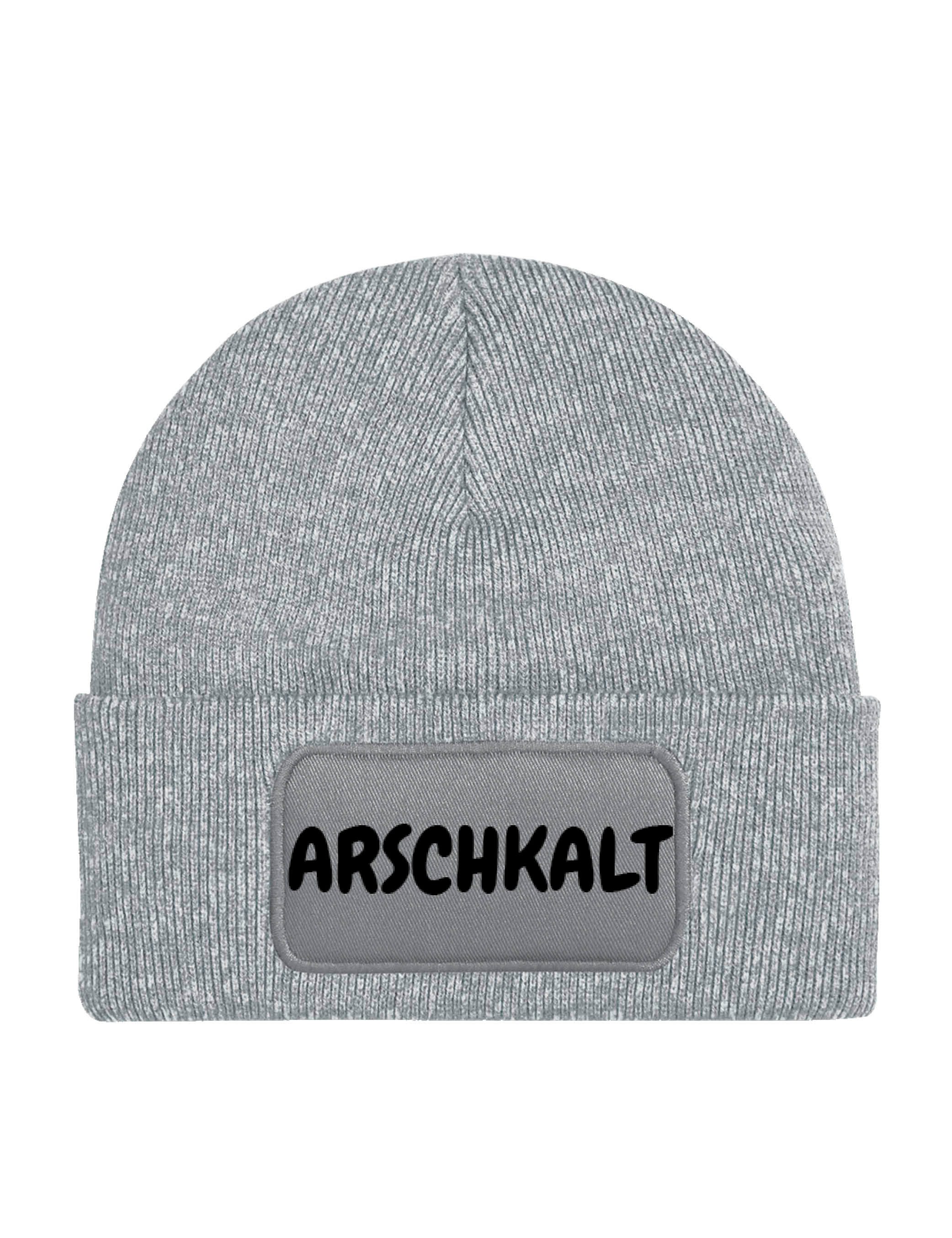 Youth Designz Beanie Herren & Damen unisex Mütze Beanie "Arschkalt" Statement Geschenk mit lustigen und stylischen Aufdruck Geschenk für Männer und Frauen