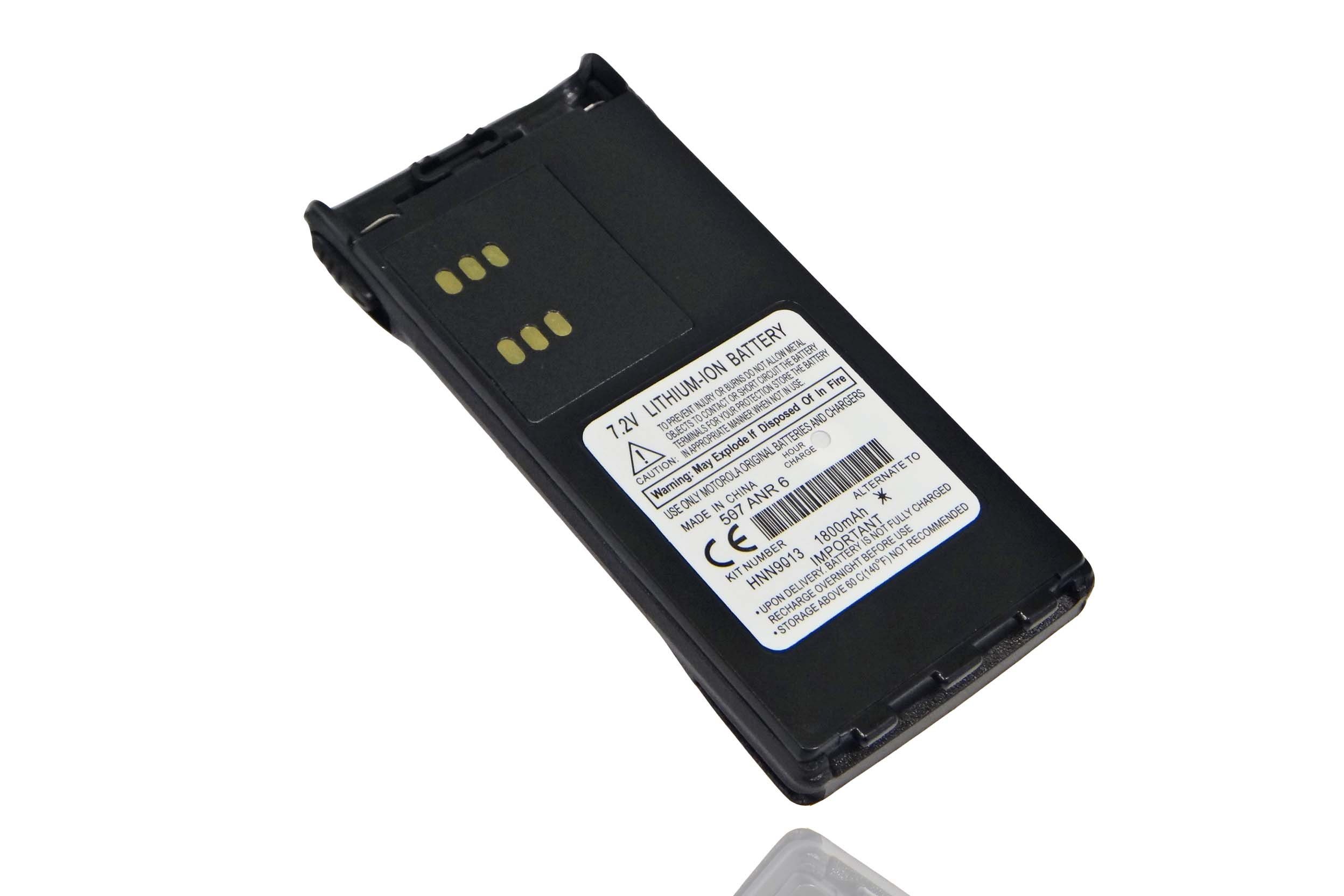 vhbw Akku passend für Kompatibel mit Motorola GP330, GP140, GP320, GP328, GP1280, GP240, GP280 Business & Industrie & Funk Funkgerät (1800mAh, 7,2V, Li-Ion) 1800 mAh