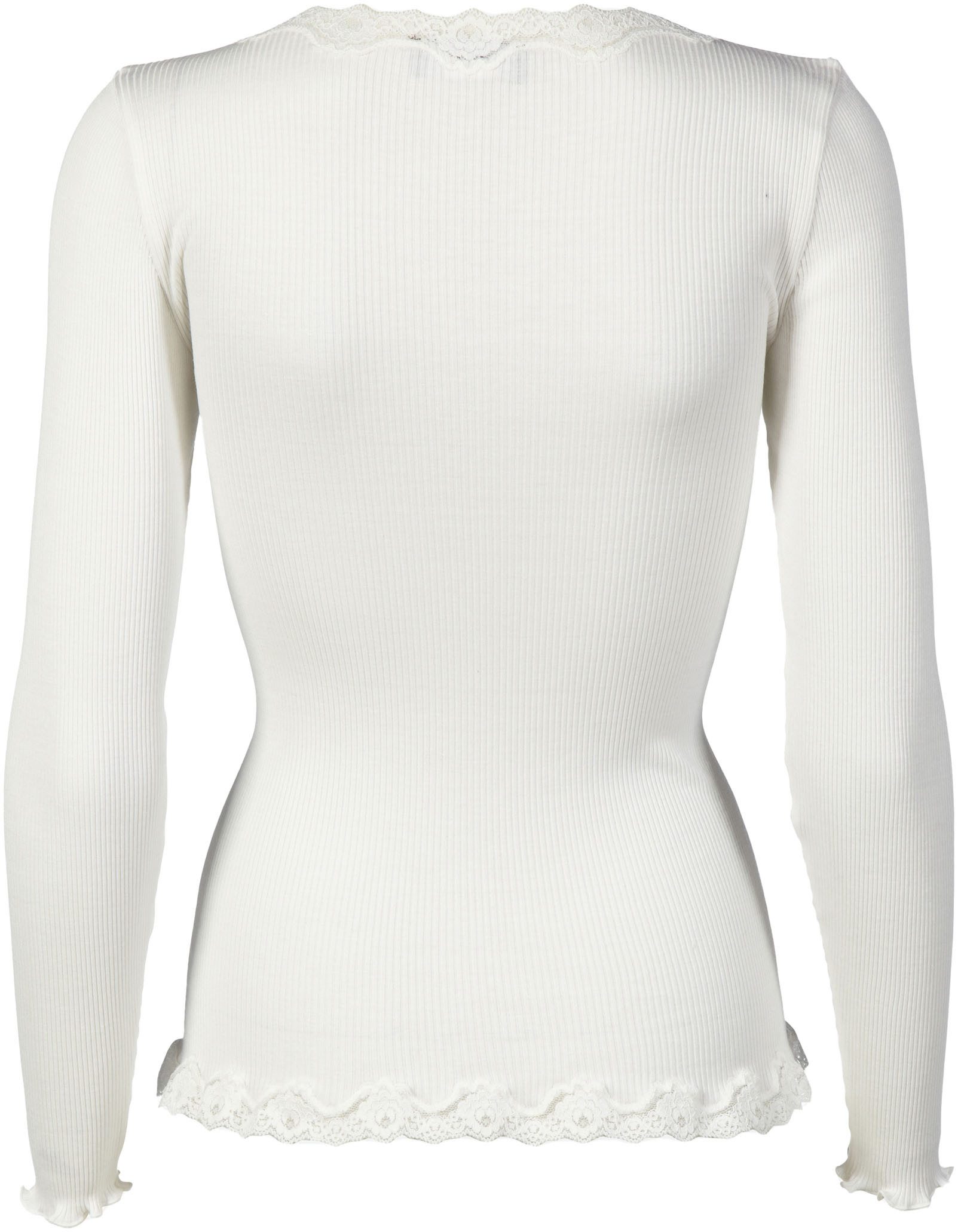 rosemunde Strickjacke Babette Silk Cardigan Vintage-Spitzenbesatz, Perlmutt günstig online kaufen