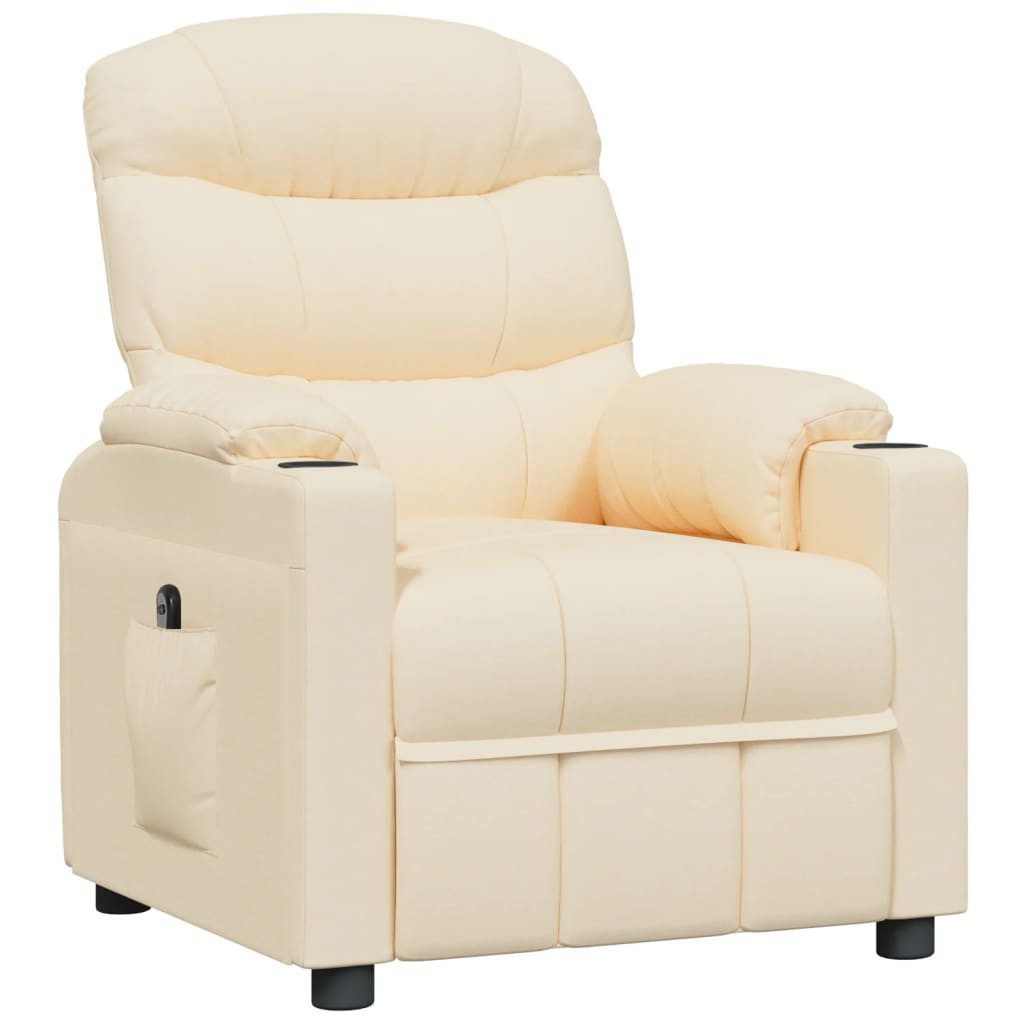 vidaXL Sessel Relaxsessel Elektrisch Creme Stoff günstig online kaufen