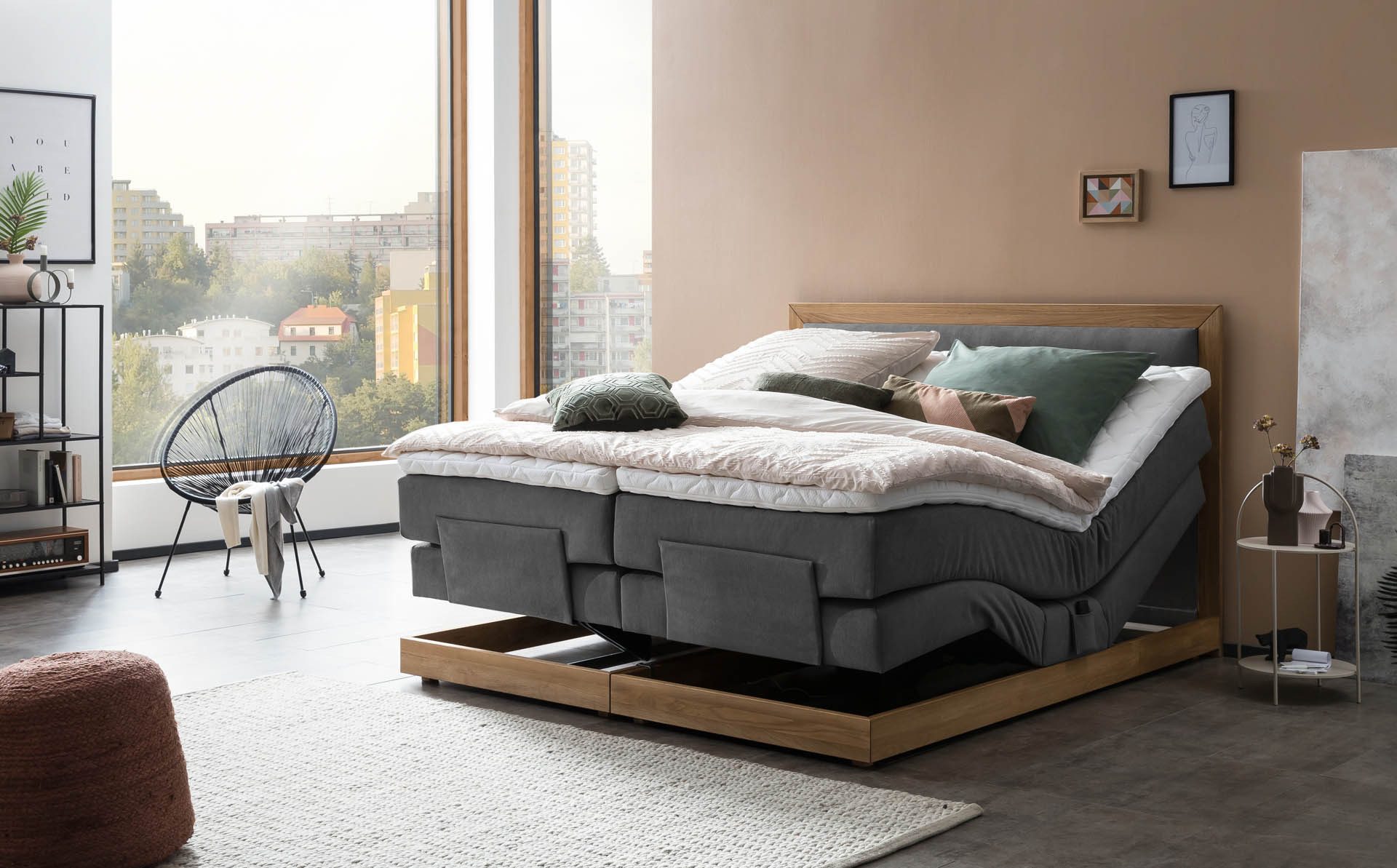 Belanoti Boxspringbett MODELA (Boxspringbett 160x200 elektrisch verstellbar günstig online kaufen