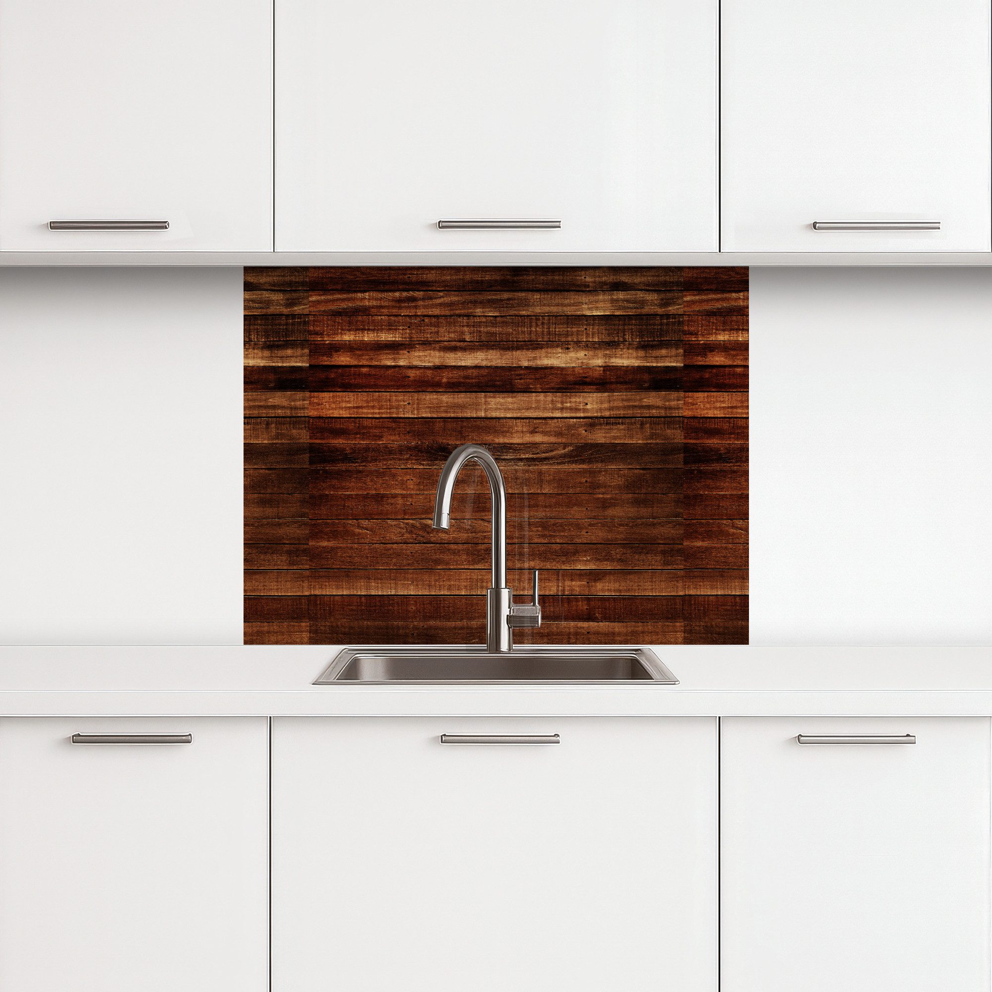 KitchenYeah Küchenrückwand selbstklebend Hartholz - Robust - Muster, (1-tlg günstig online kaufen