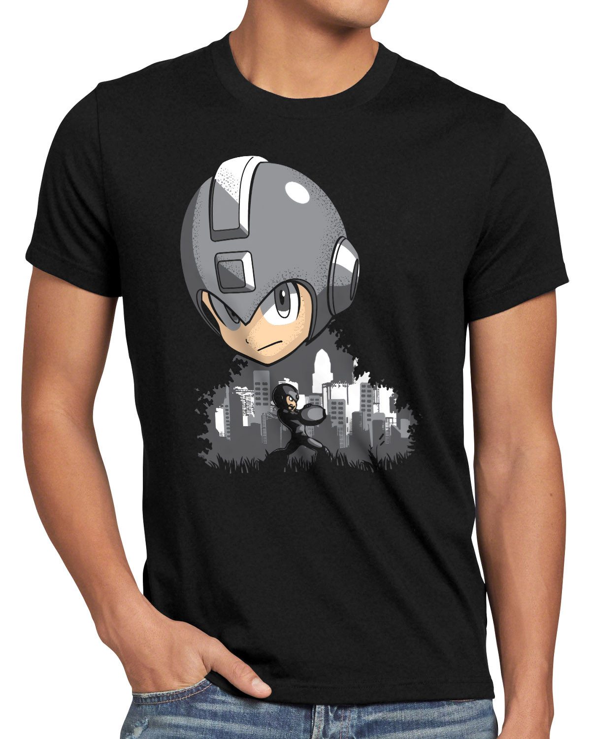 style3 T-Shirt megaman gameboy color retro capcom rockman wily light robotmasters x