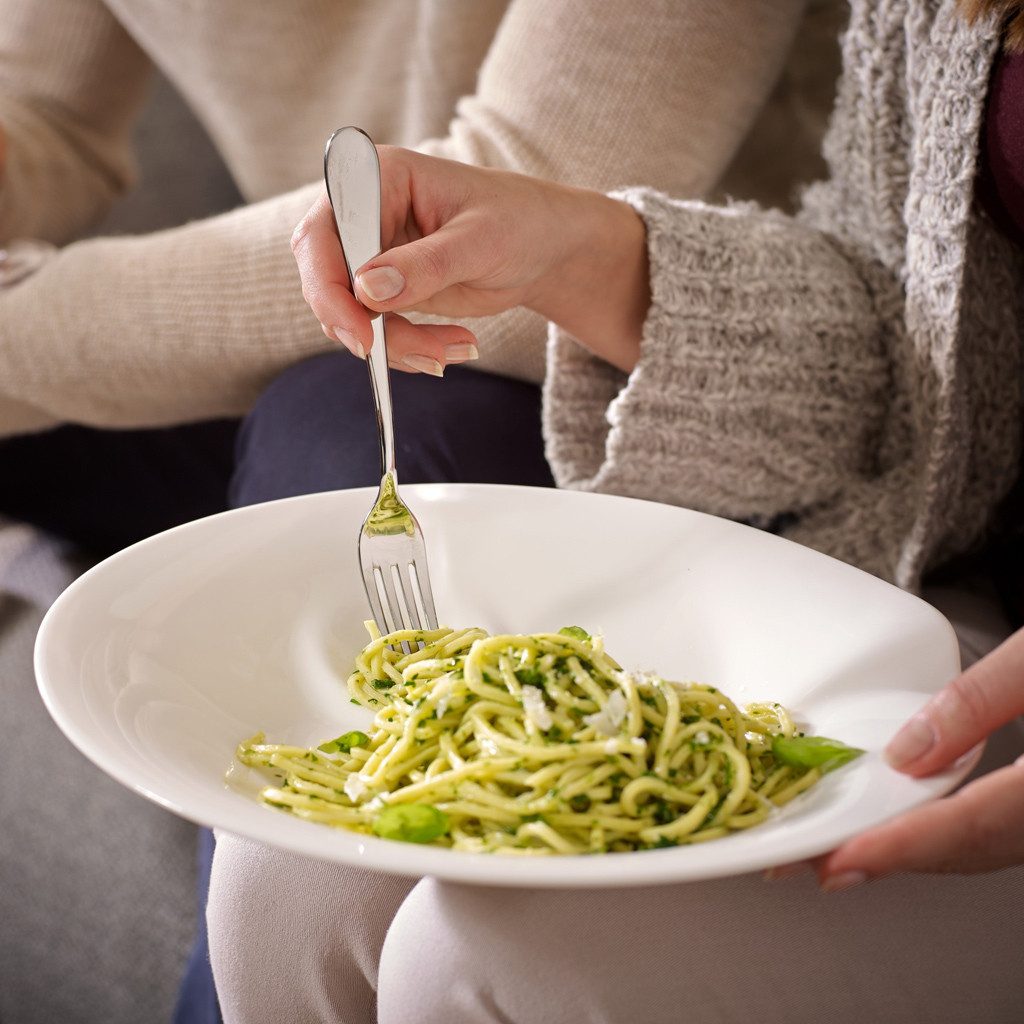 Villeroy & Boch Pastateller Pasta Passion Spaghetti-Teller 2er-Set, (2 St), Premium Porcelain, mikrow.- & spülm.sicher, Made in Germany