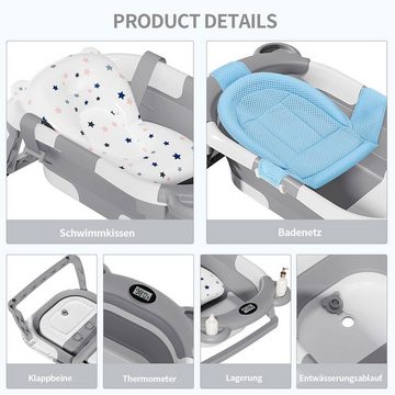 DOPWii Babybadewanne Faltbare Babybadewanne,Kinderbadewanne,praktische, durchdachtes Design