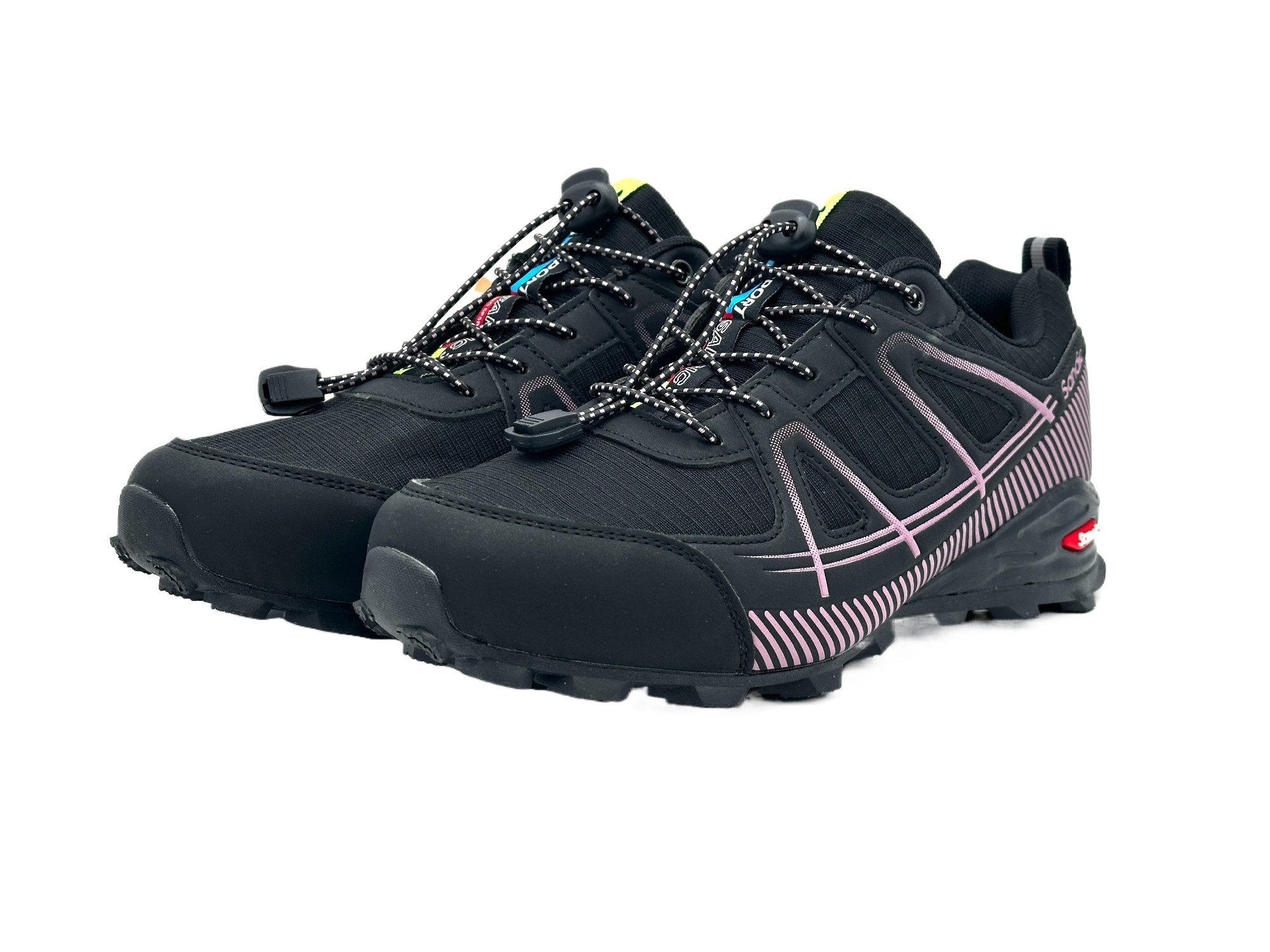 Nowaland Wanderschuhe multifunktionaler Outdoorschuh Trekkingschuh Schnellverschluss, Atmungsaktives Mesh, Stoßdämpfende Sohle