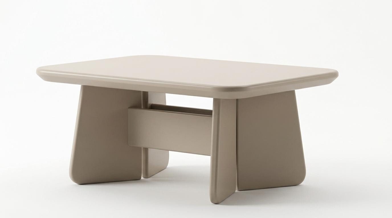 JVmoebel Couchtisch Tisch Stil modern beige Rechteckig bequem praktisch Wohnzimmer kompakt (1-St., 1-tlg)