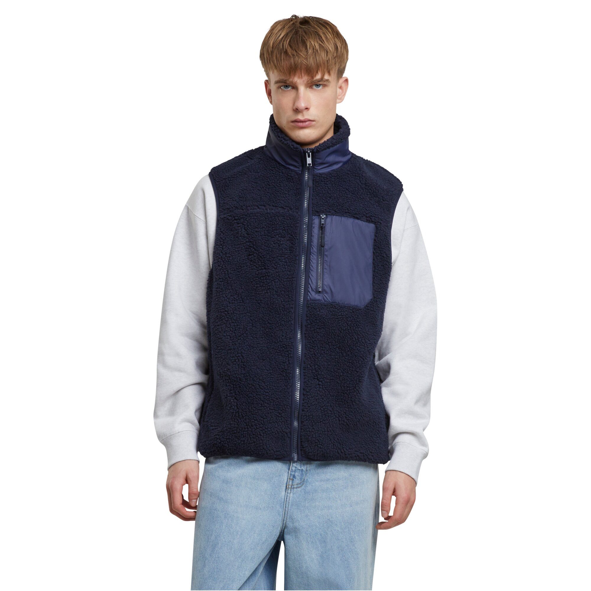 URBAN CLASSICS Steppweste Urban Classics Sherpa Vest (Weste, Weste)