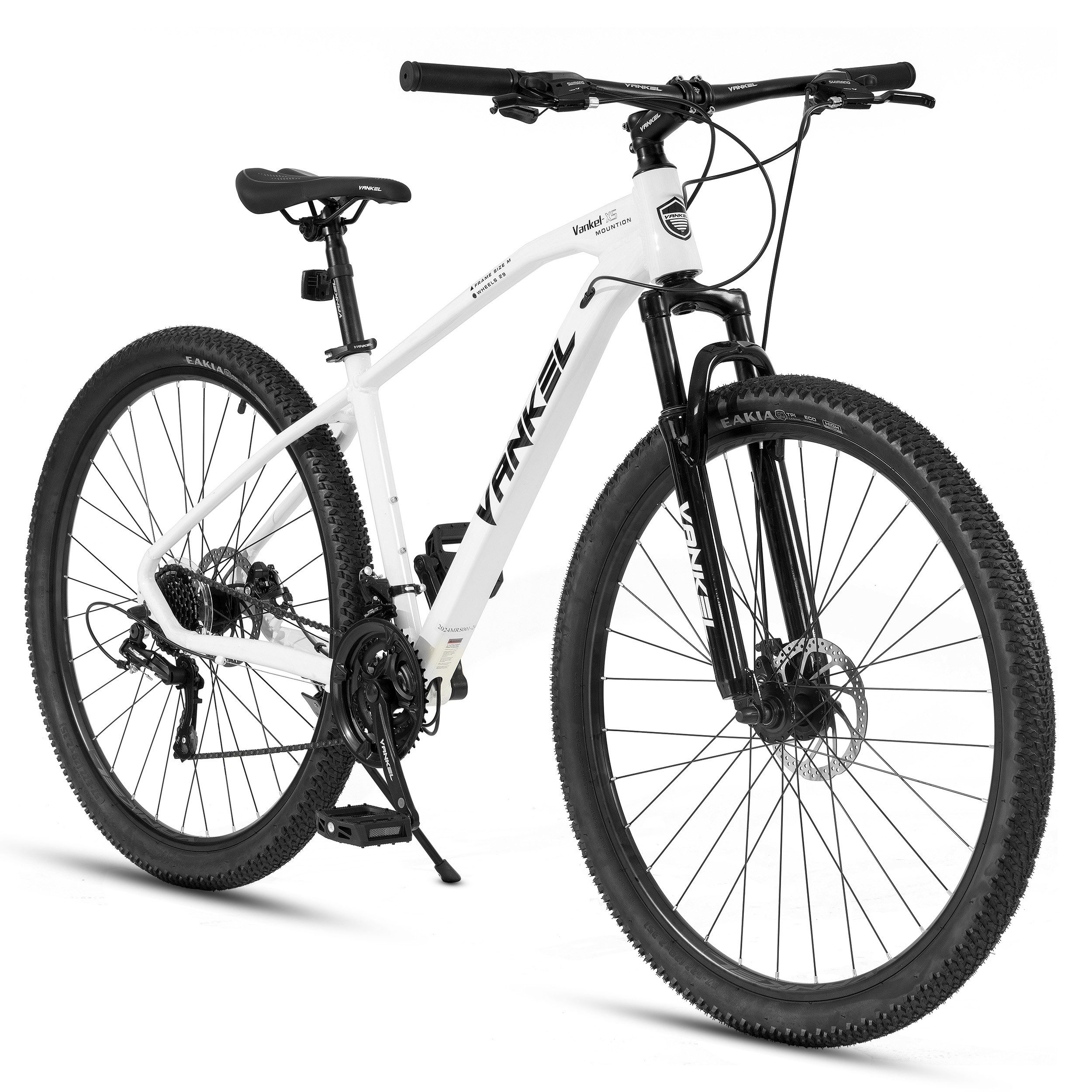 Vankel Mountainbike 2.35*29'' Breitreifen MTB Fahrrad mit Doppelsystem für Damen Herrn, Shimano Shimano Tourney RD-TZ50 Schaltwerk, MTB 21-Gang Shimano Schaltwerk, Kettenschaltung, Scheibenbremsen