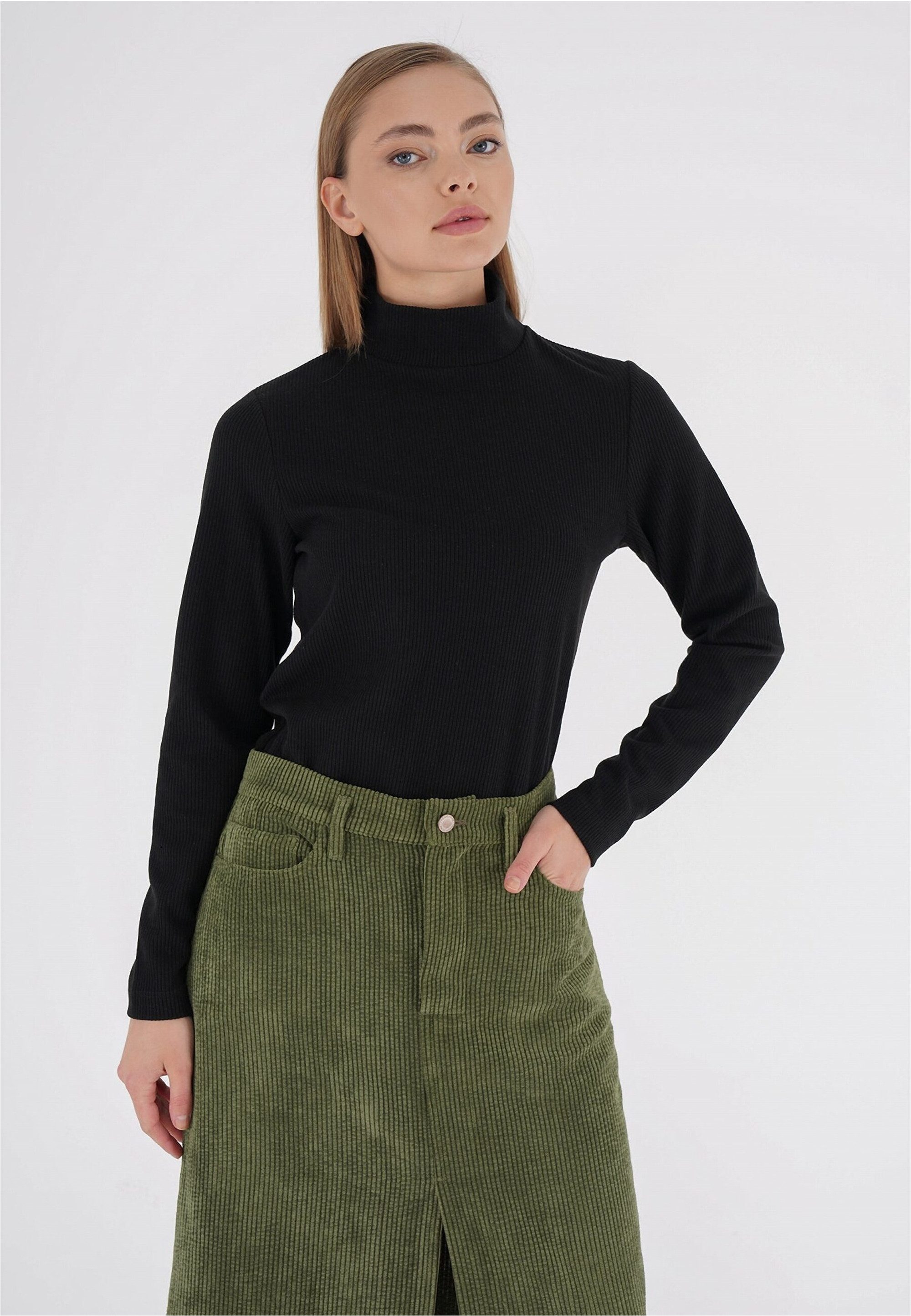 freshlions Rollkragenpullover Havin (1-tlg) mit Stehkragen