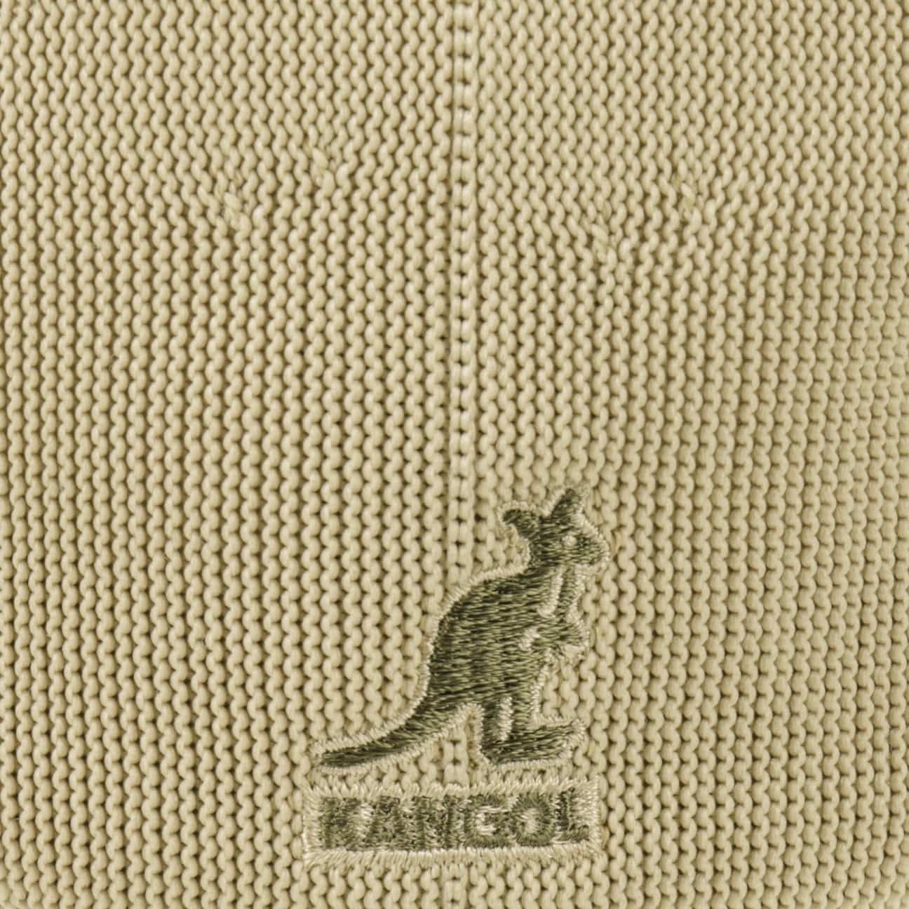 Kangol Flat Cap (1-St) Schiebermütze Schirm mit beige