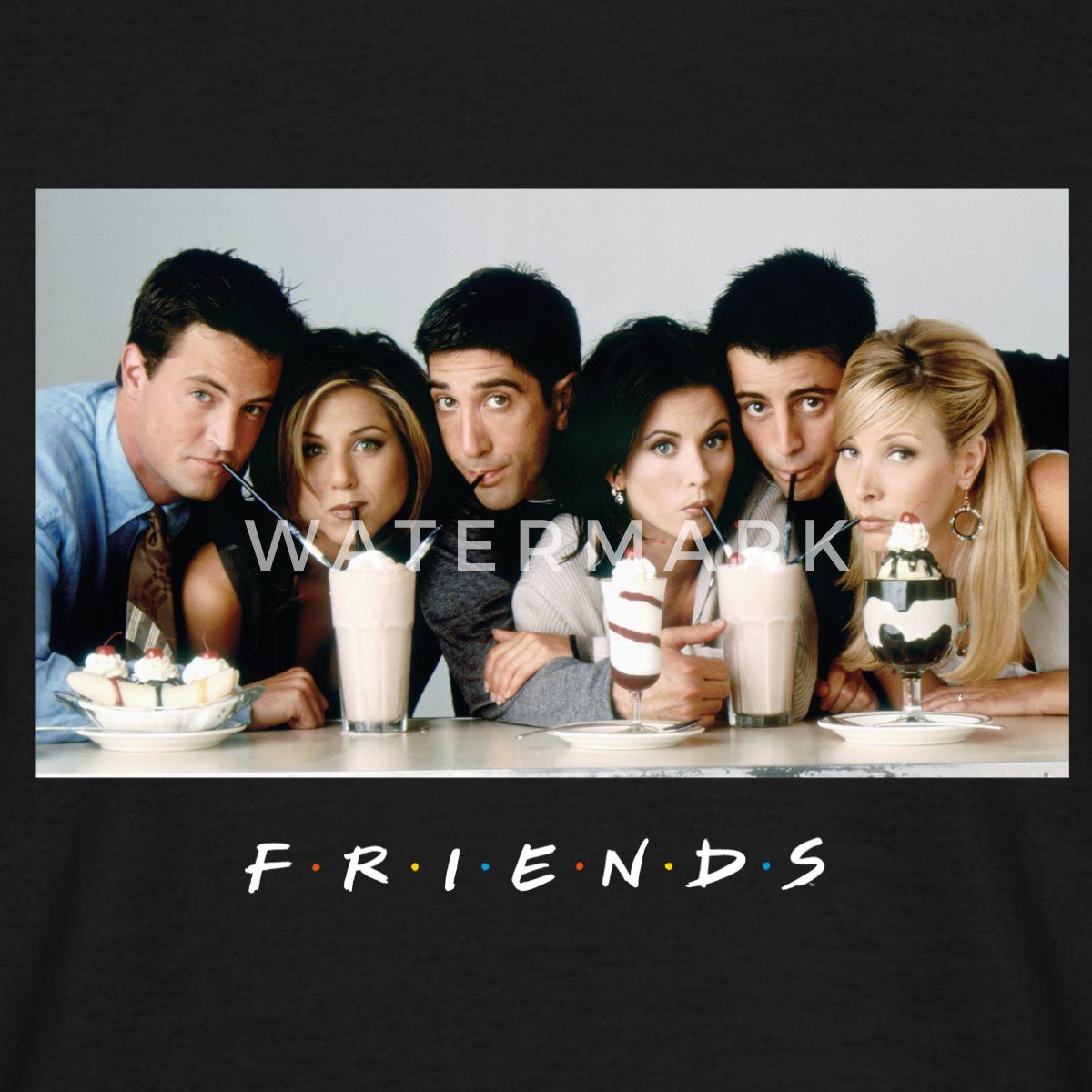 Spreadshirt T-Shirt Friends Milkshake Männer T-Shirt günstig online kaufen