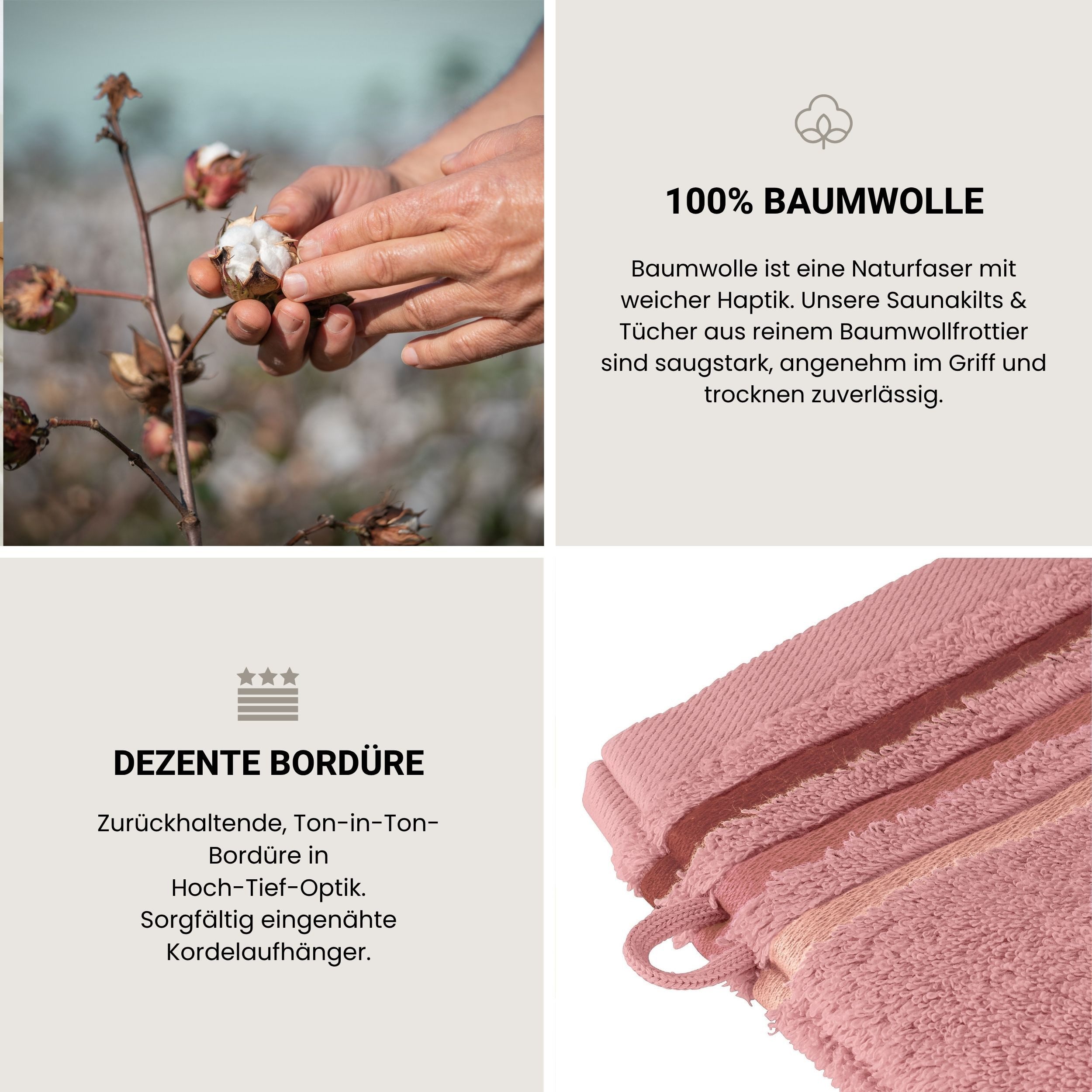 Schiesser Waschhandschuh Skyline Color aus 100 % Baumwolle mit eleganter Streifenbordüre, (5-St), OEKO-TEX® MADE IN GREEN – Bild 4 von 5