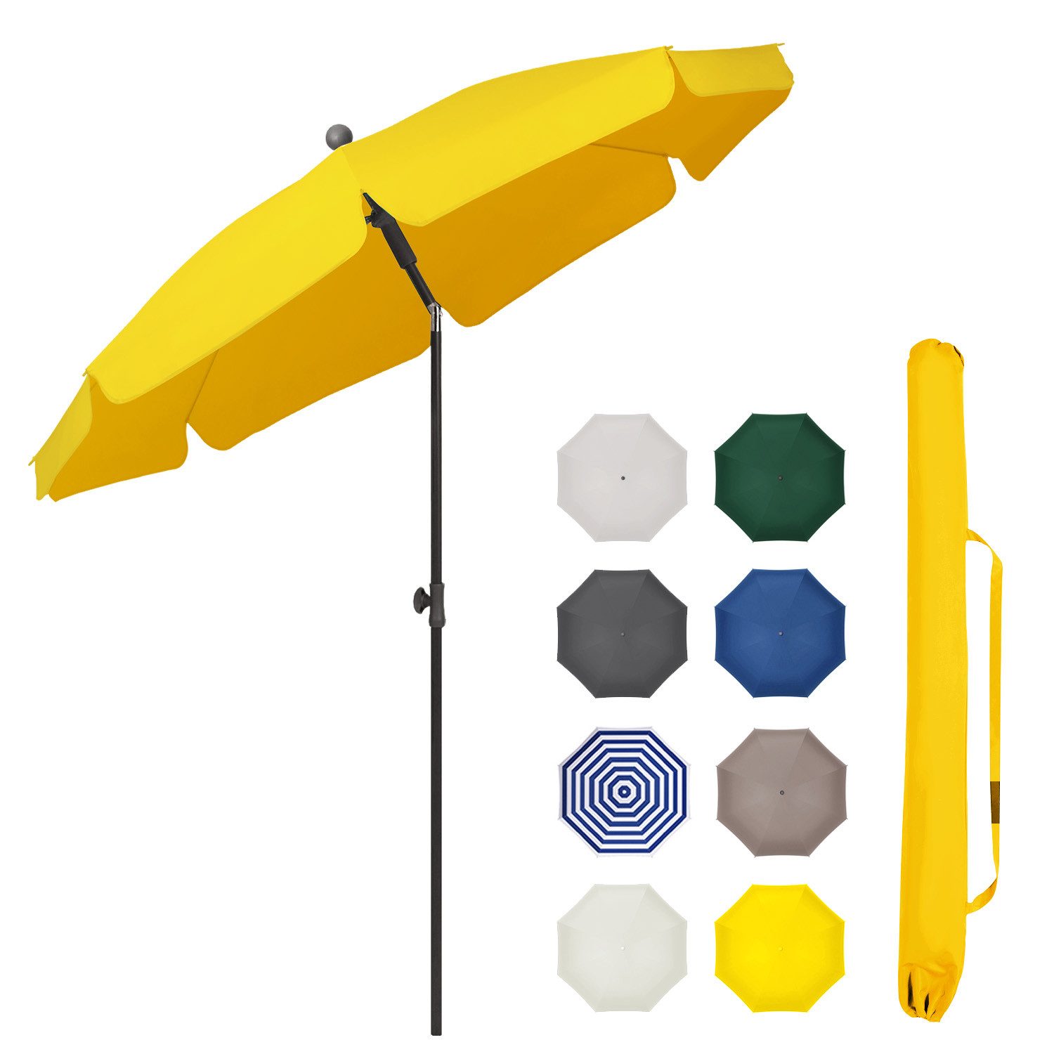 Sekey Balkonschirm 200 cm Sonnenschirm mit günstig online kaufen