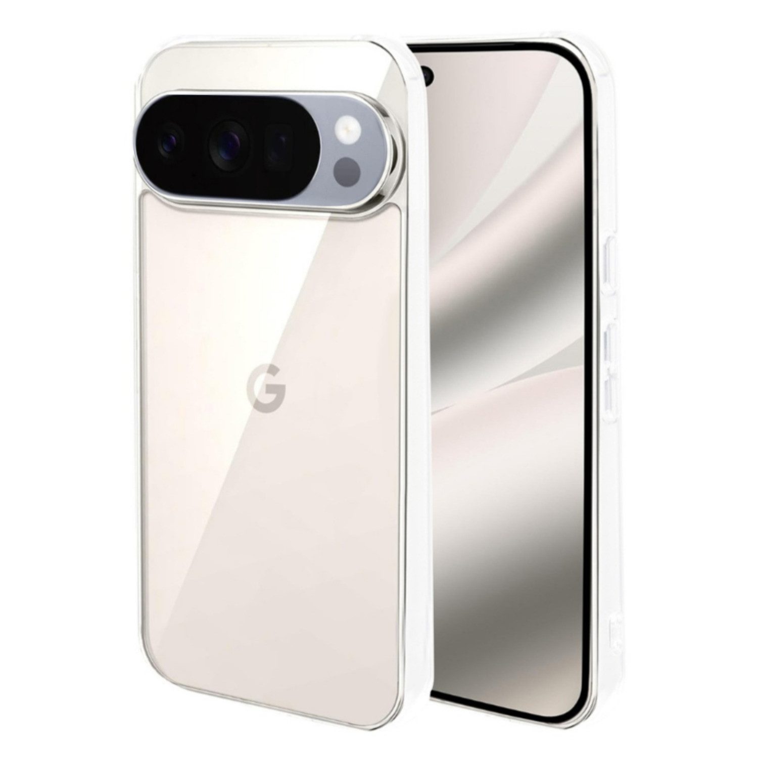 CLM-Tech Handyhülle Transparent für Google Pixel 10 / 10 Pro / 10 Pro XL, TPU Gummi, Kratzfest, stoßsicher, schmutzabweisend
