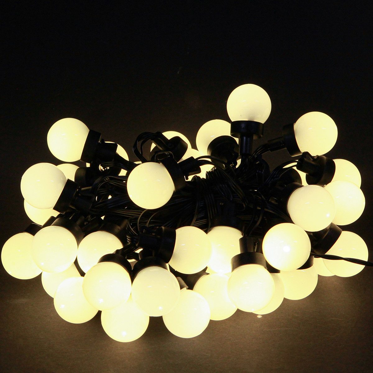 Kaemingk LED-Lichterkette LED Partybeleuchtung Lichterkette warmweiß Kugeln 735cm