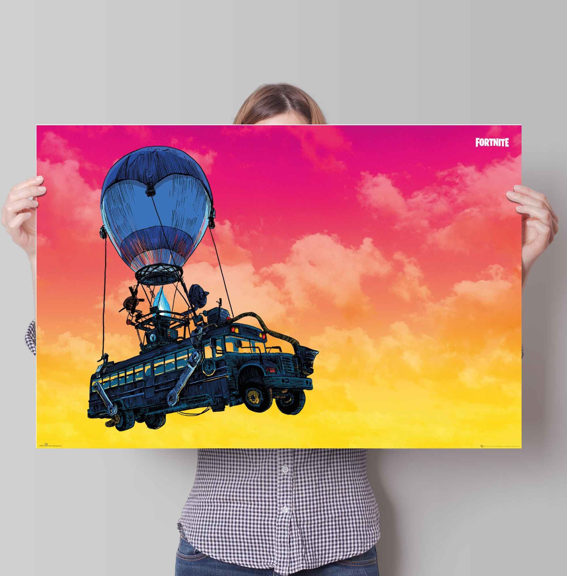 Reinders! Poster »Poster Fortnite Battle Bus«, Spiele (1 Stück)-HomeTrends