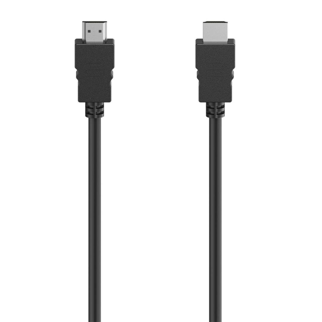 Hama HDMI Kabel 4K, High Speed Ethernet mit 3D Übertragung, HDMI Stecker HDMI-Kabel, HDMI, HDMI (150 cm), Länge 1,5 m, geschirmt, Audiorückkanal (ARC), Hochauflösung, schwarz