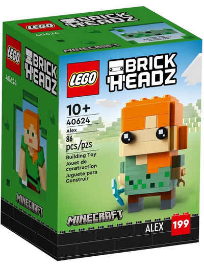LEGO® Konstruktionsspielsteine LEGO® BrickHeadz Minecraft 40624 Alex