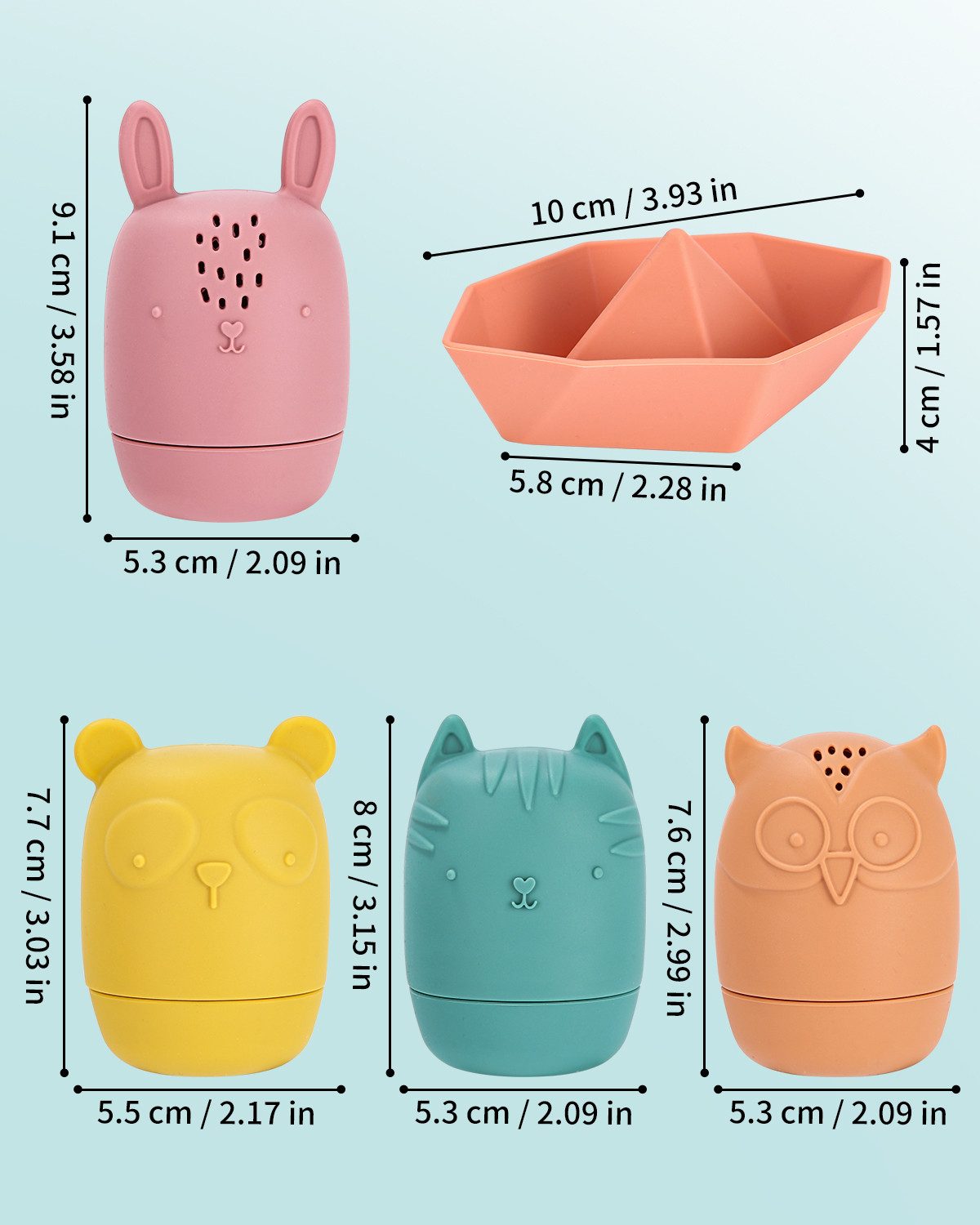 LEAZZLE Badespielzeug 8 Toy Badewanne Silikon, günstig online kaufen