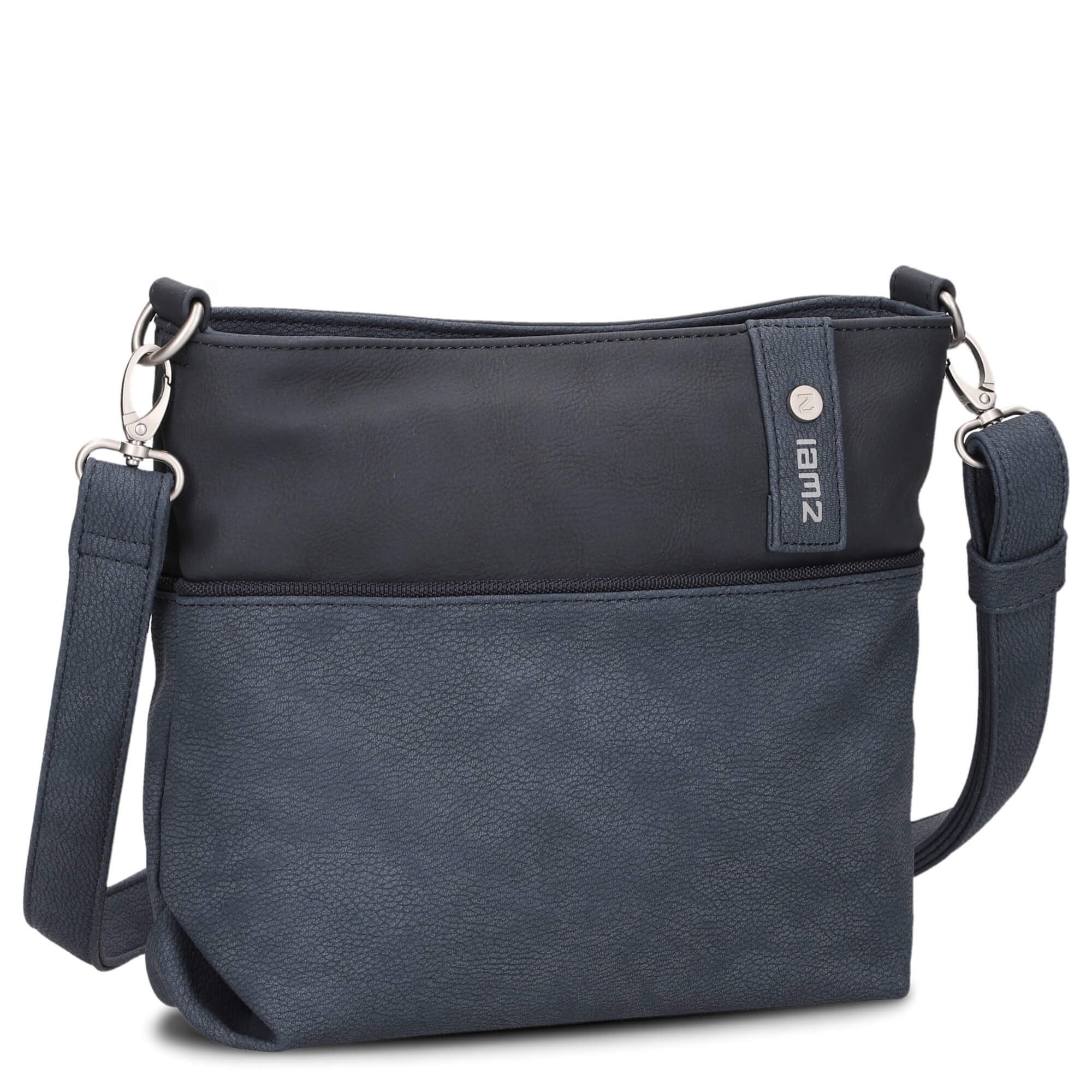 Zwei Umhängetasche Jana J8 - Schultertasche 27 cm (nubuk-ink)