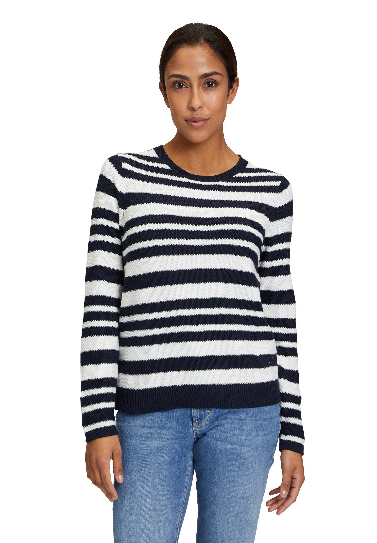 Strickpullover Betty Barclay Basic-Strickpullover mit Streifen