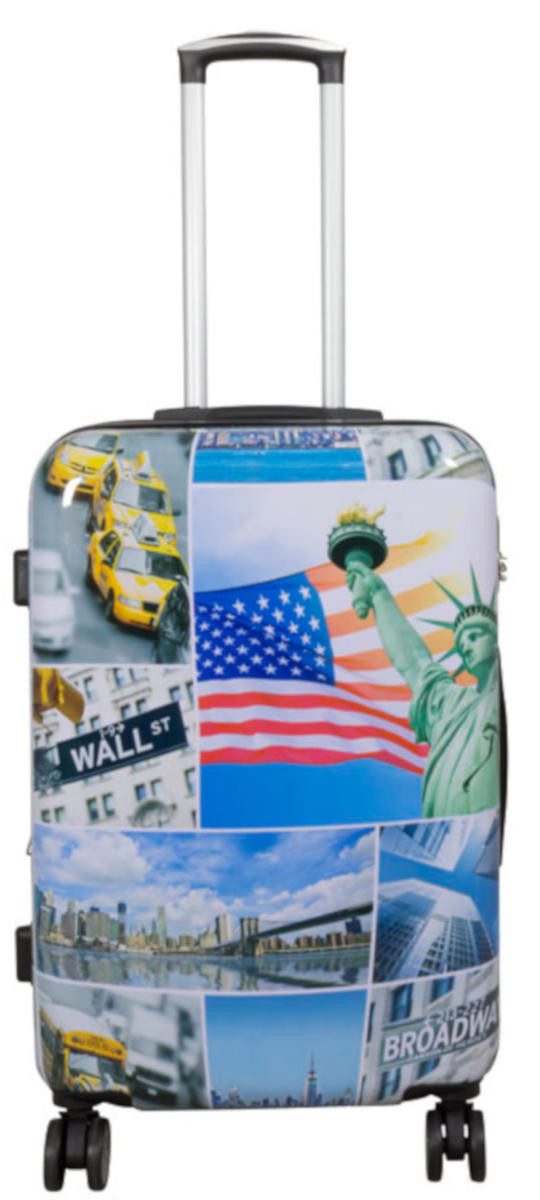 Warenhandel König Hartschalen-Trolley New York Liberty, 4 Rollen, mit Motiv günstig online kaufen