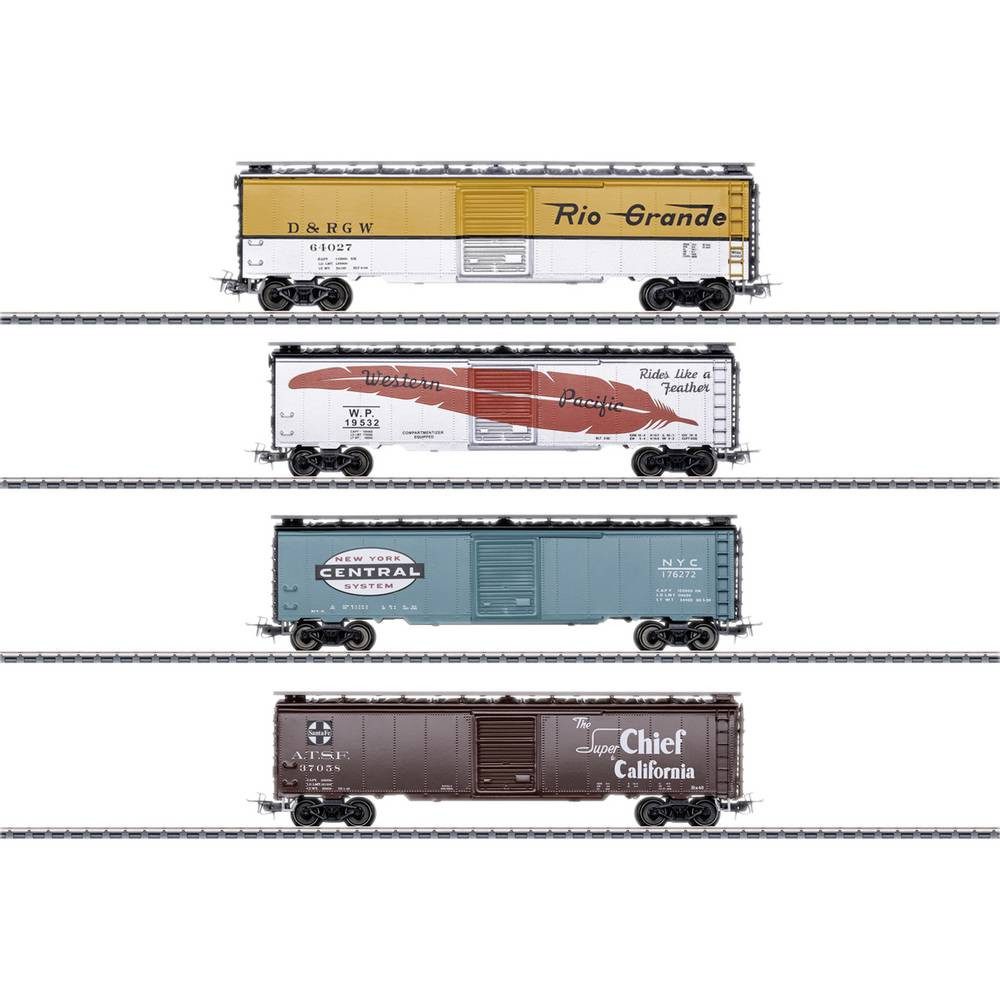 Märklin Вагоны грузовые H0 4er-Set US-Box-Car, MHI